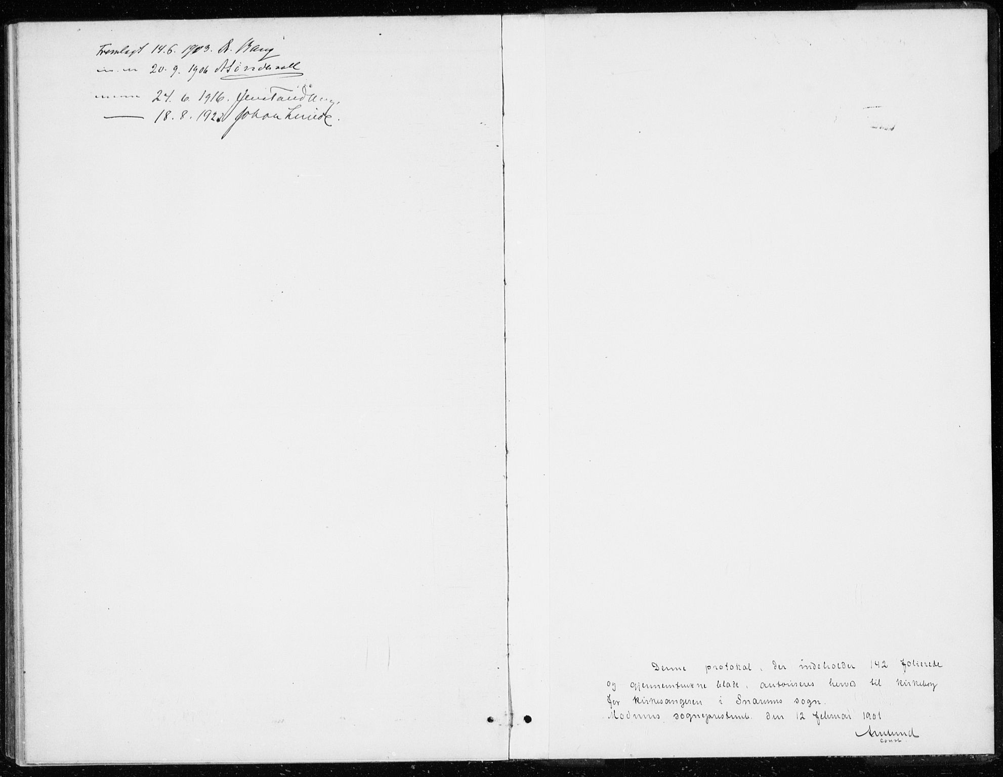 Modum kirkebøker, SAKO/A-234/G/Gd/L0001: Parish register (copy) no. IV 1, 1901-1921