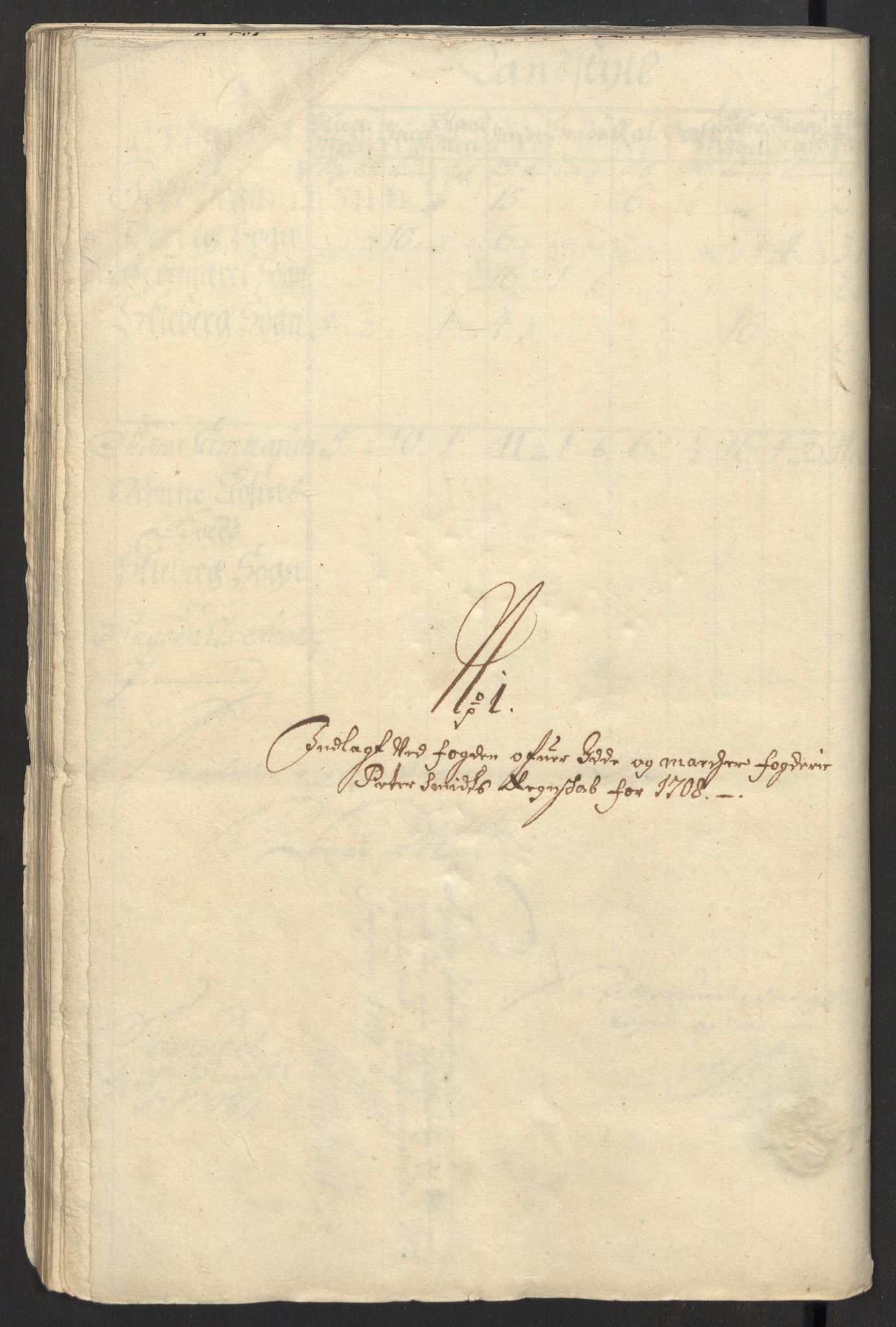 Rentekammeret inntil 1814, Reviderte regnskaper, Fogderegnskap, AV/RA-EA-4092/R01/L0018: Fogderegnskap Idd og Marker, 1707-1709, p. 190