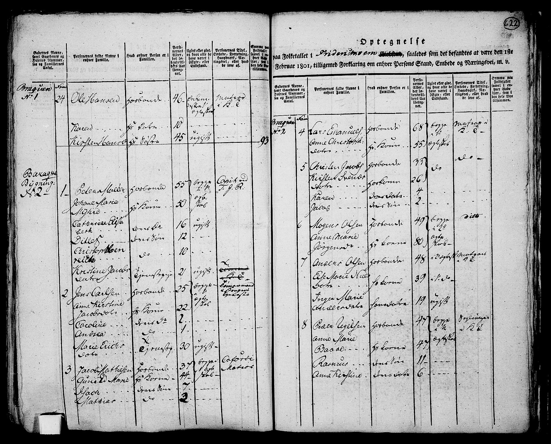 RA, 1801 census for 0708P Fredriksvern, 1801, p. 621b-622a