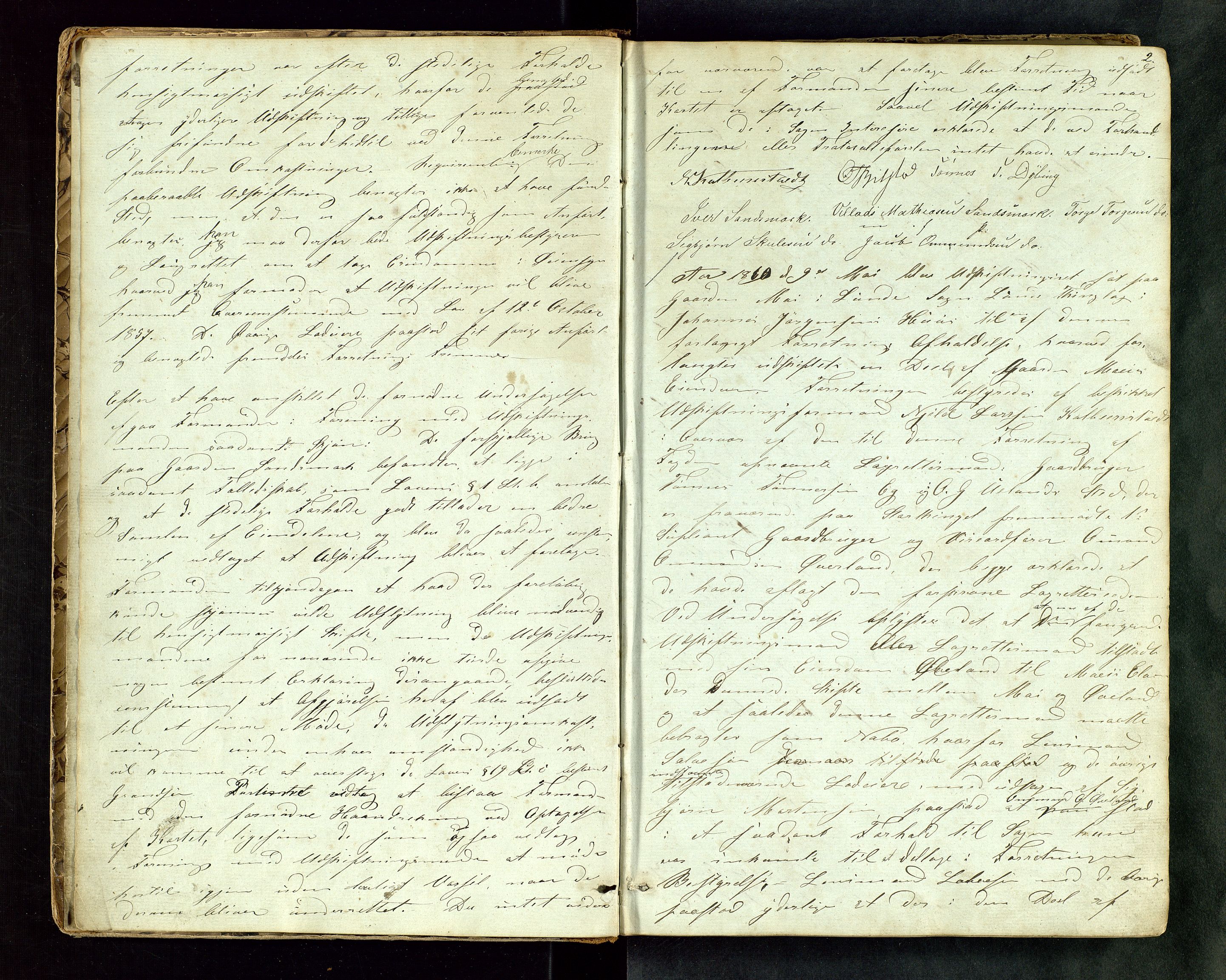 Rogaland jordskifterett, AV/SAST-A-102426/Oa/L0001: Forhandlingsprotokoll, 1860-1865, p. 2