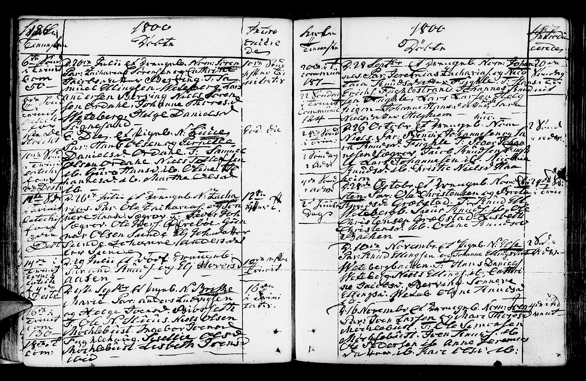 Jølster sokneprestembete, AV/SAB-A-80701/H/Haa/Haaa/L0006: Parish register (official) no. A 6, 1790-1821, p. 186-187