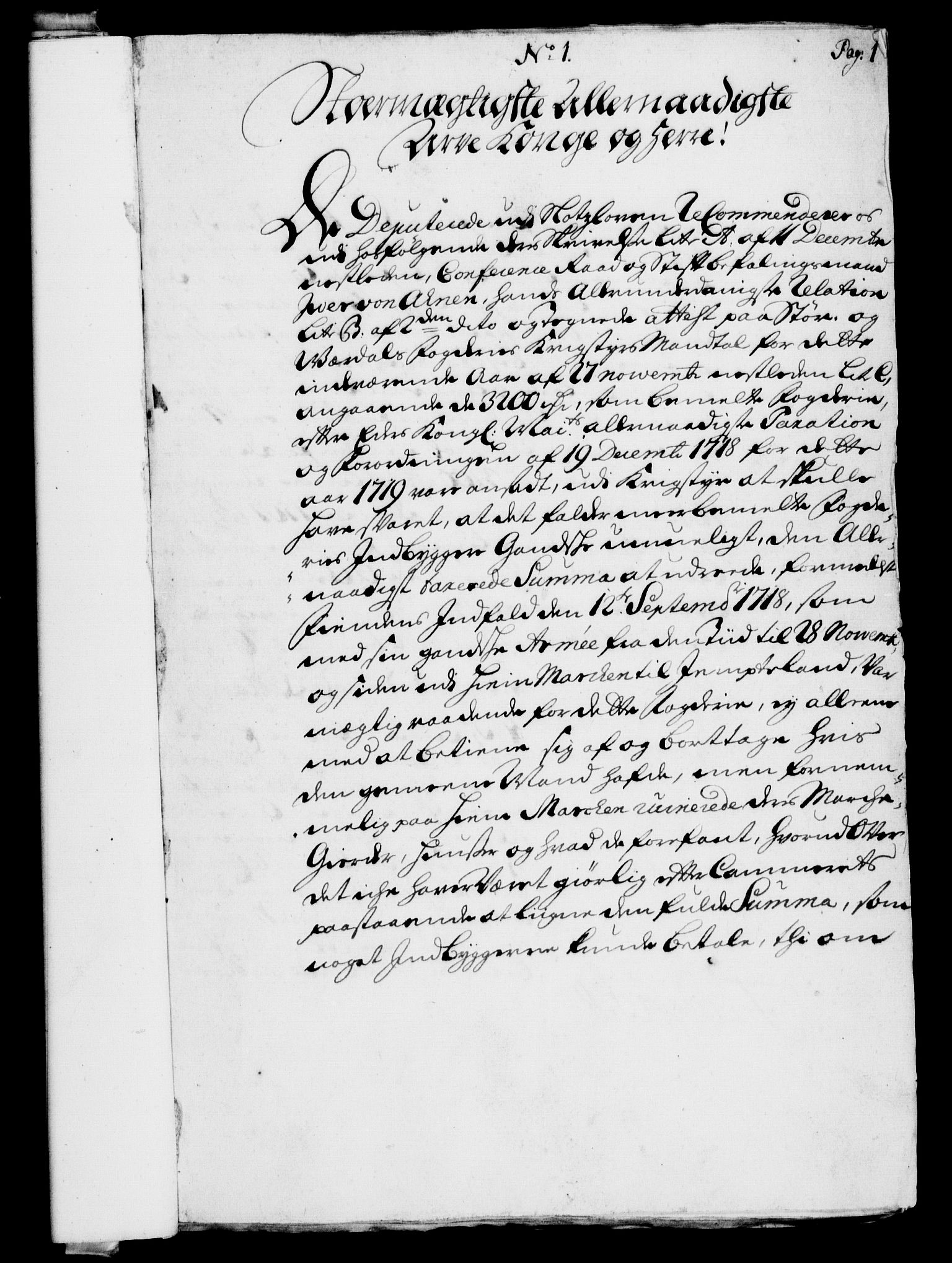 Rentekammeret, Kammerkanselliet, RA/EA-3111/G/Gf/Gfa/L0002: Norsk relasjons- og resolusjonsprotokoll (merket RK 52.2), 1720, p. 1