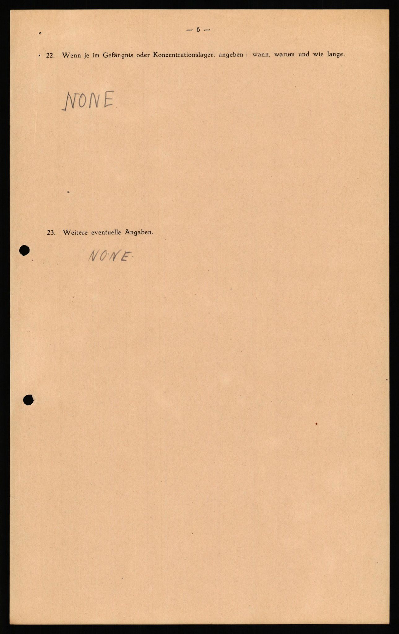 Forsvaret, Forsvarets overkommando II, AV/RA-RAFA-3915/D/Db/L0021: CI Questionaires. Tyske okkupasjonsstyrker i Norge. Tyskere., 1945-1946, p. 219