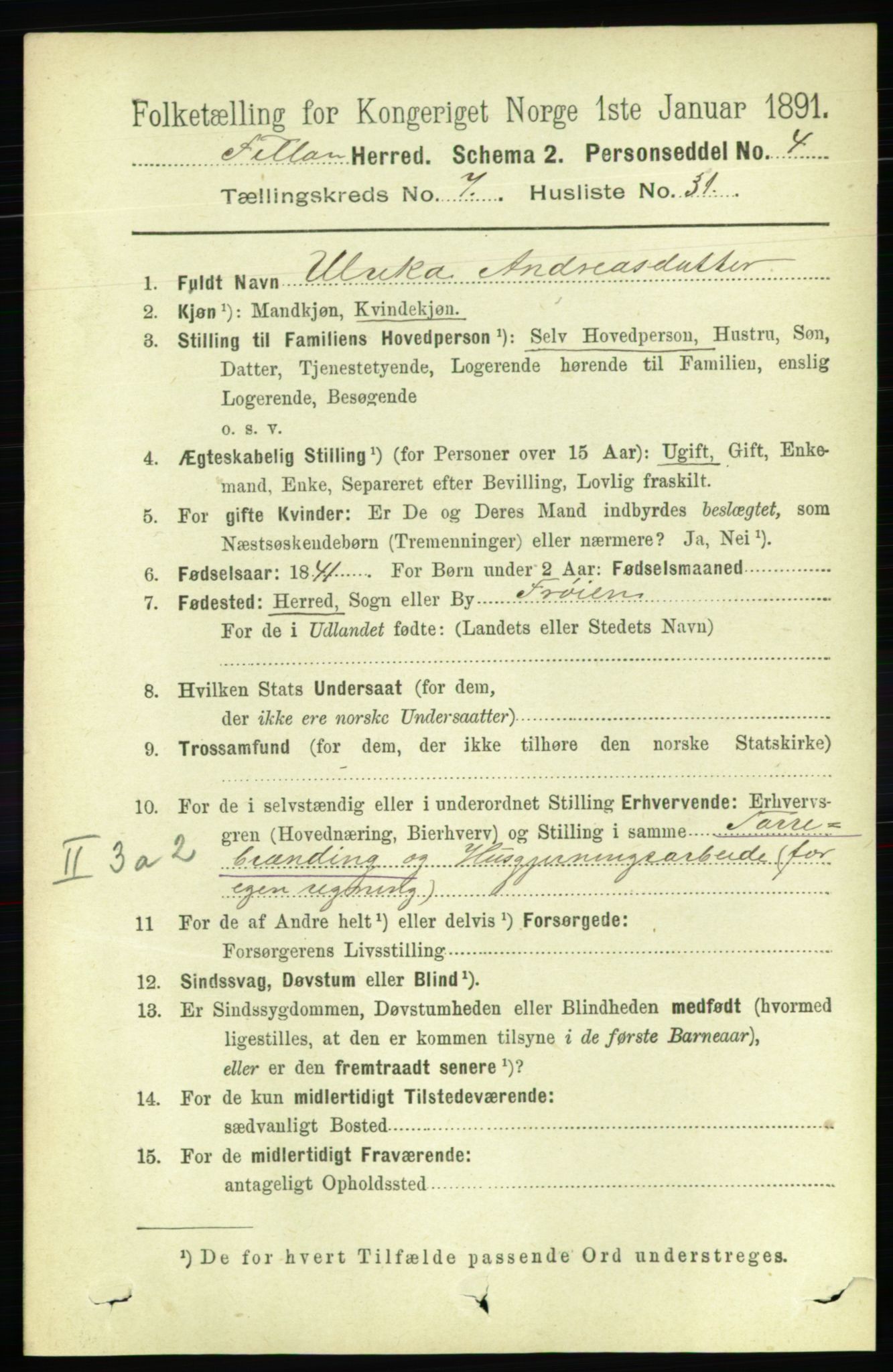 RA, 1891 census for 1616 Fillan, 1891, p. 1846