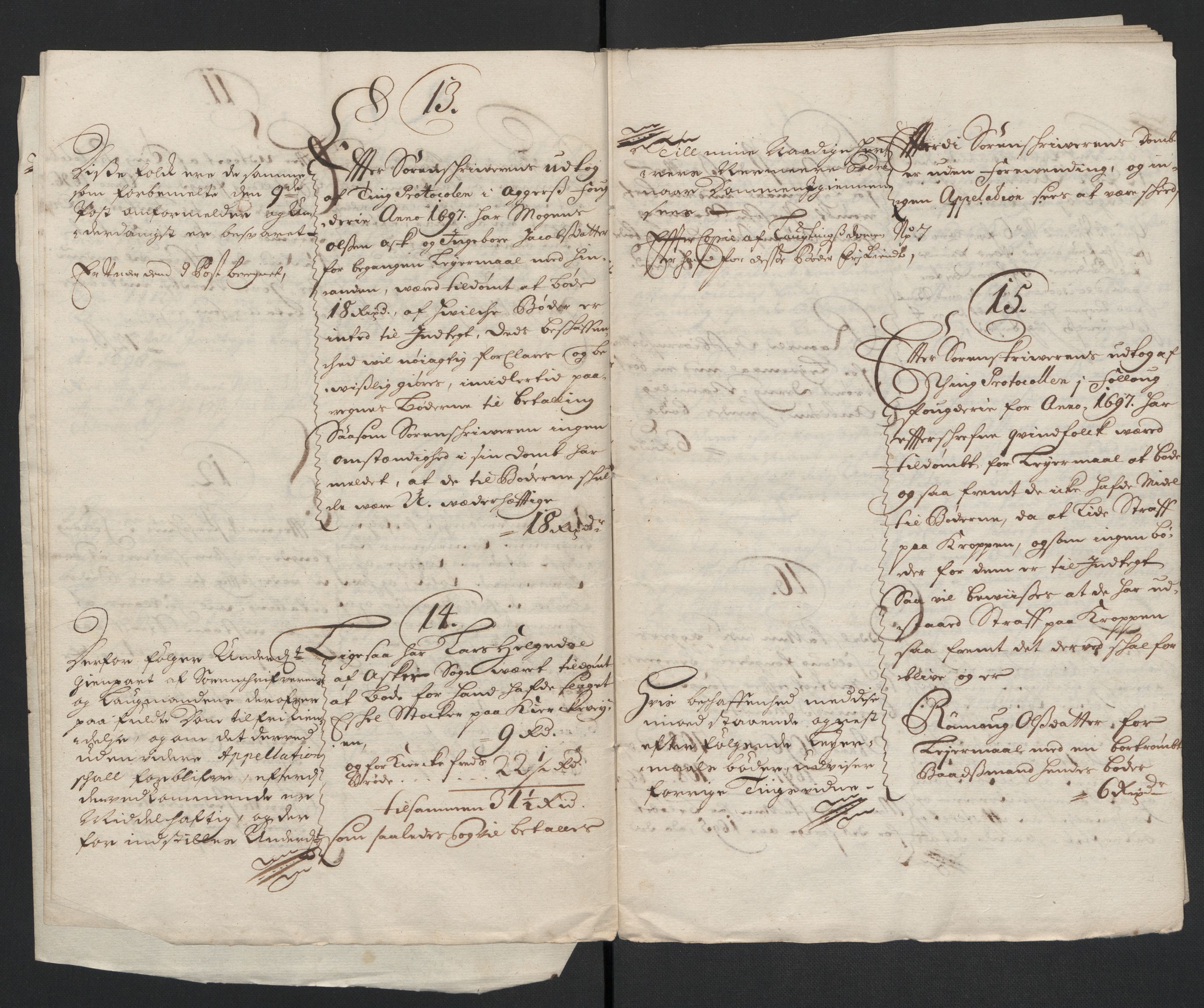 Rentekammeret inntil 1814, Reviderte regnskaper, Fogderegnskap, AV/RA-EA-4092/R10/L0440: Fogderegnskap Aker og Follo, 1696-1697, p. 458