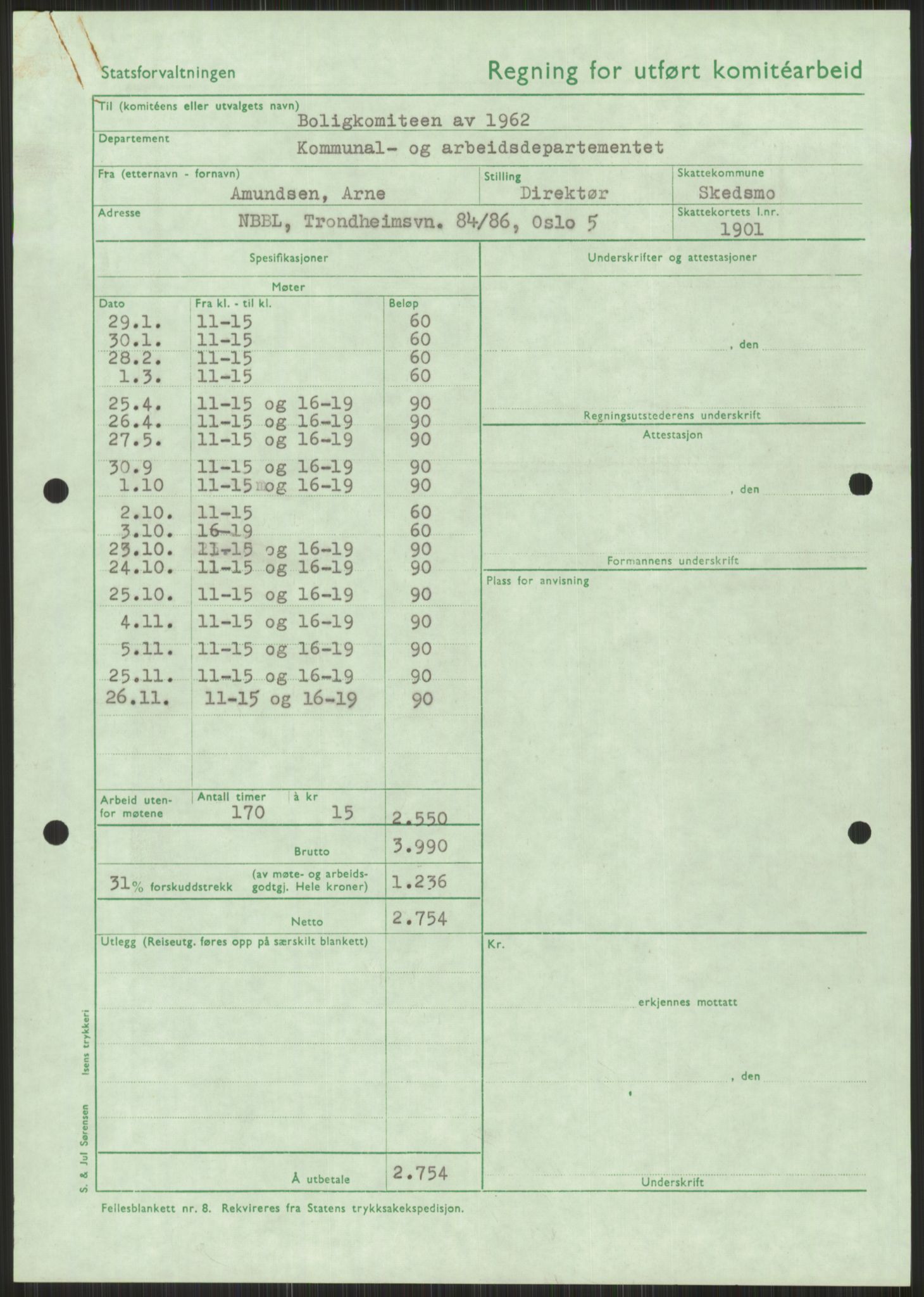 Kommunaldepartementet, Boligkomiteen av 1962, AV/RA-S-1456/D/L0003: --, 1962-1963, p. 1530