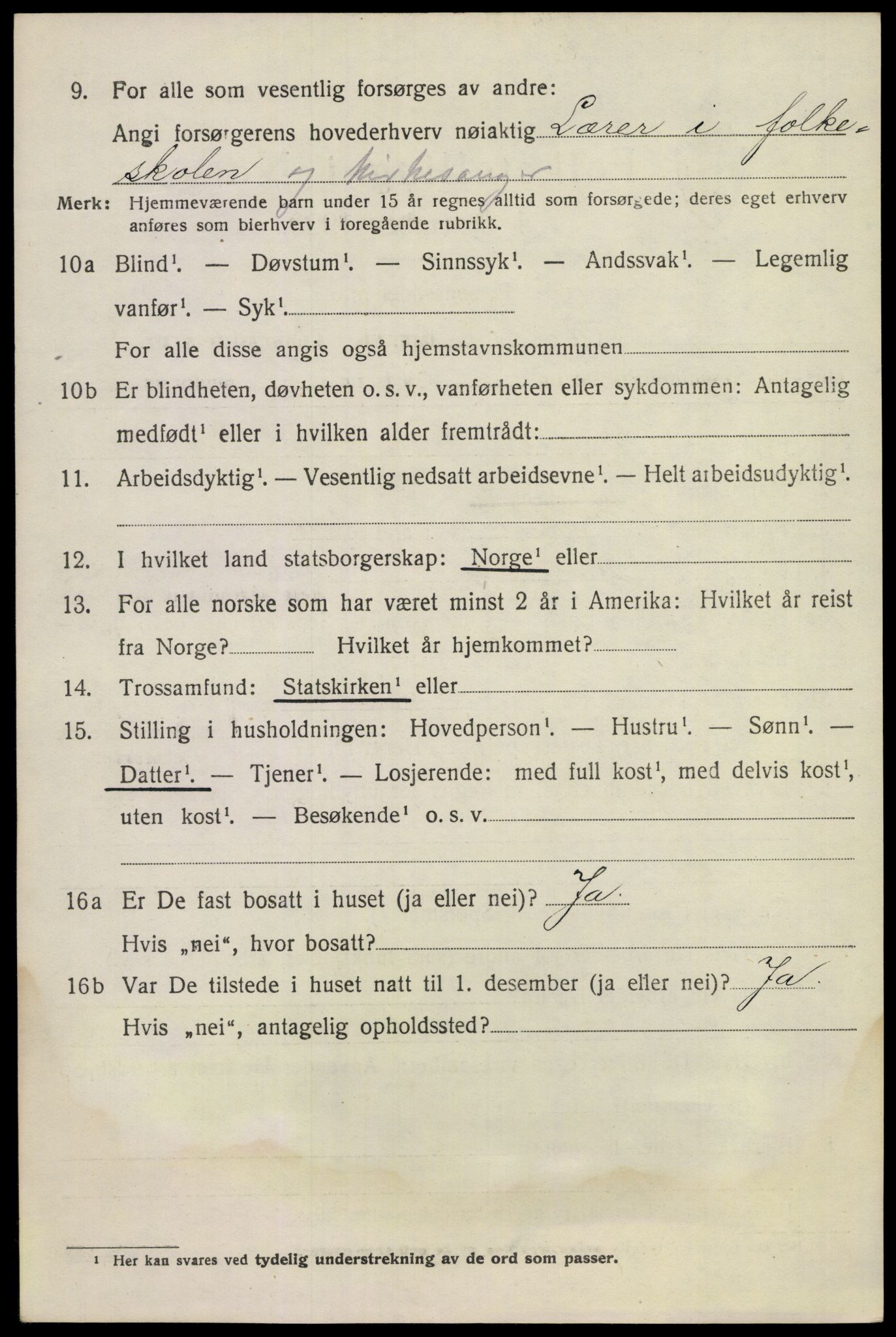 SAKO, 1920 census for Rollag, 1920, p. 2497