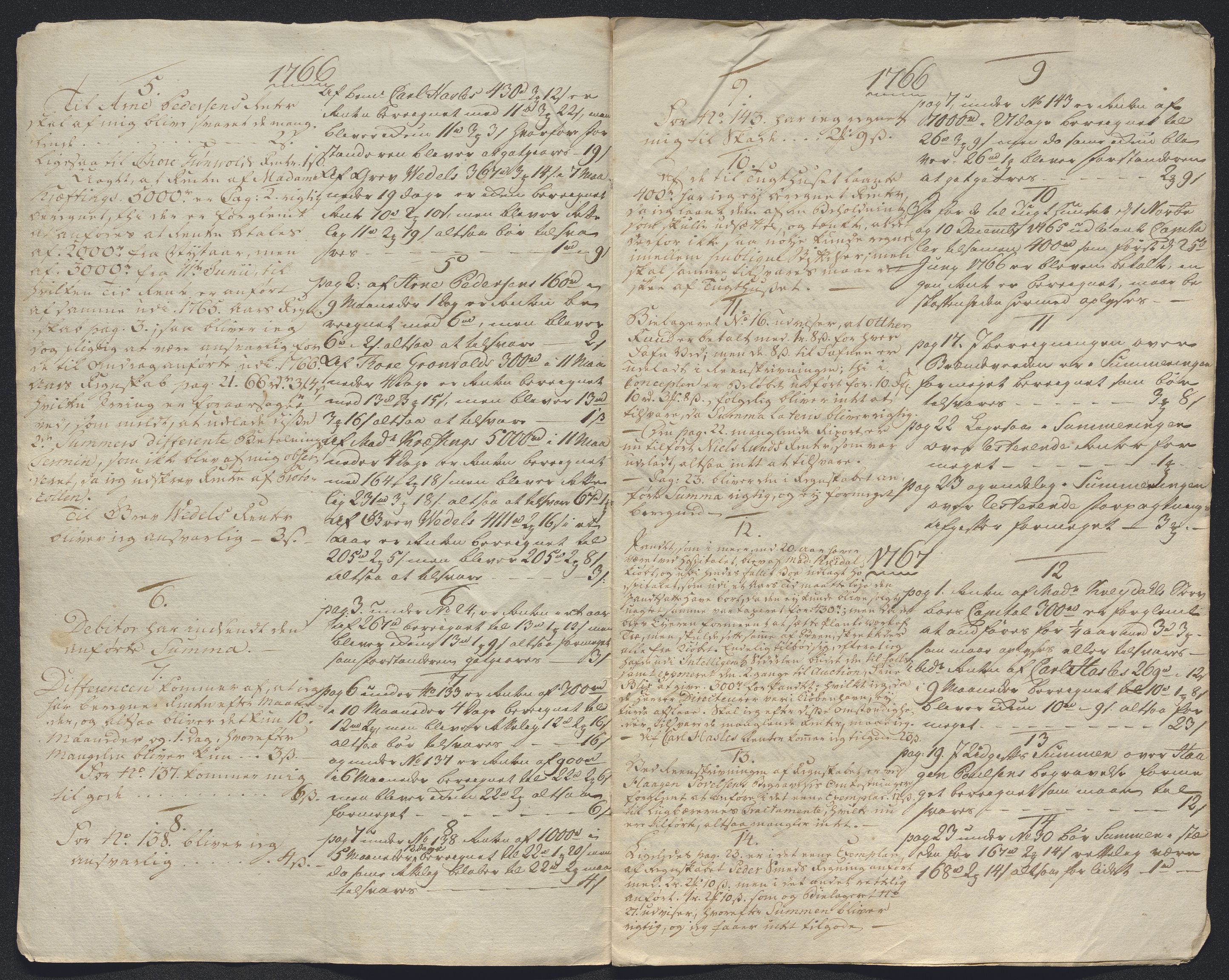 Oslo stiftsdireksjon, AV/SAO-A-11085/K/Kb/L0002/0002: Oslo Hospital / Ukekosten 1642-1643 og antegnelser til regnskap 1765-1770, 1642-1770, p. 23