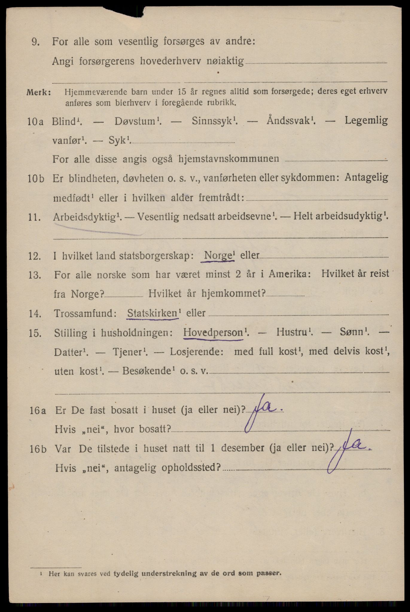 SAST, 1920 census for Haugesund, 1920, p. 20656