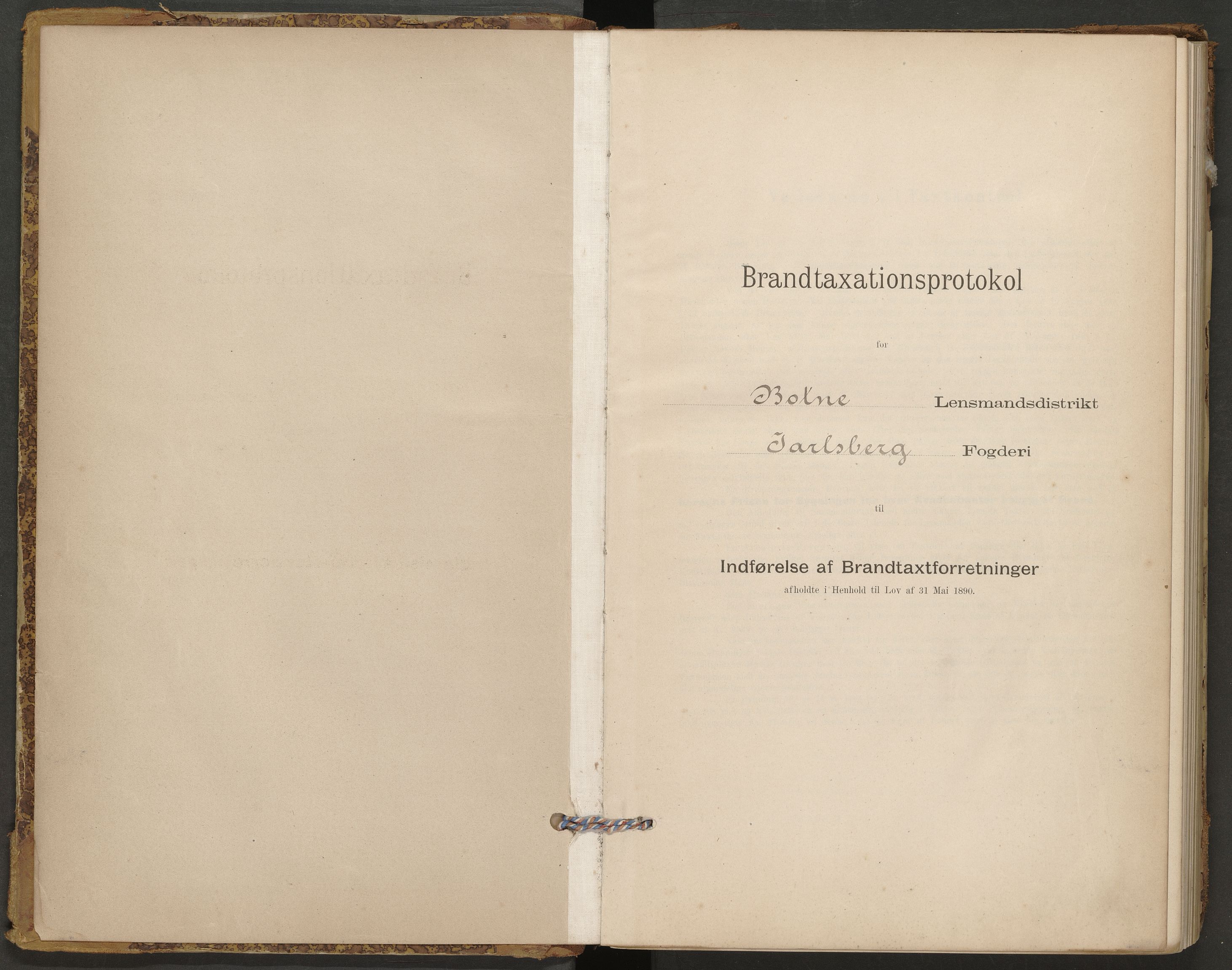 Botne lensmannskontor, AV/SAKO-A-534/Y/Yf/Yfb/L0001: Skjematakstprotokoll, 1895-1907