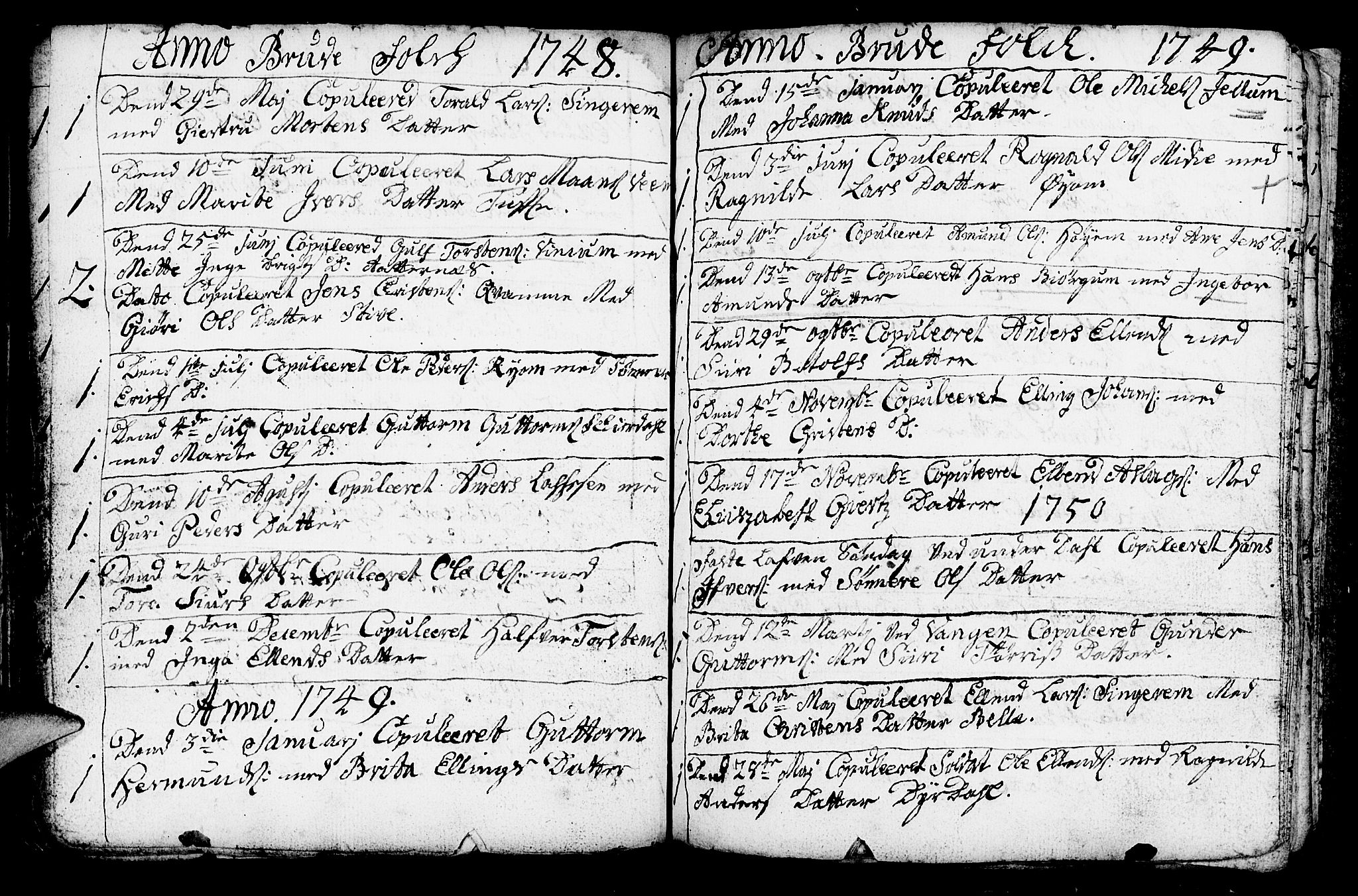 Aurland sokneprestembete, SAB/A-99937/H/Ha/Haa/L0003: Parish register (official) no. A 3, 1735-1761, p. 193