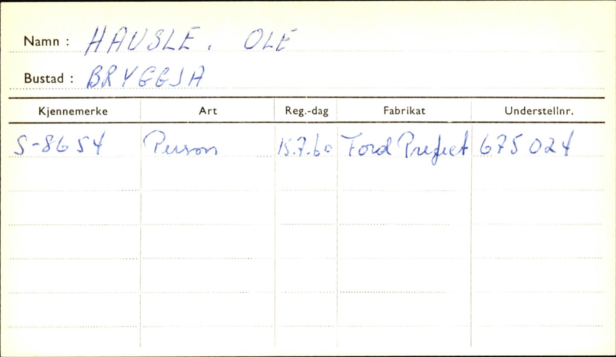 Statens vegvesen, Sogn og Fjordane vegkontor, AV/SAB-A-5301/4/F/L0001A: Eigarregister Fjordane til 1.6.1961, 1930-1961, p. 257