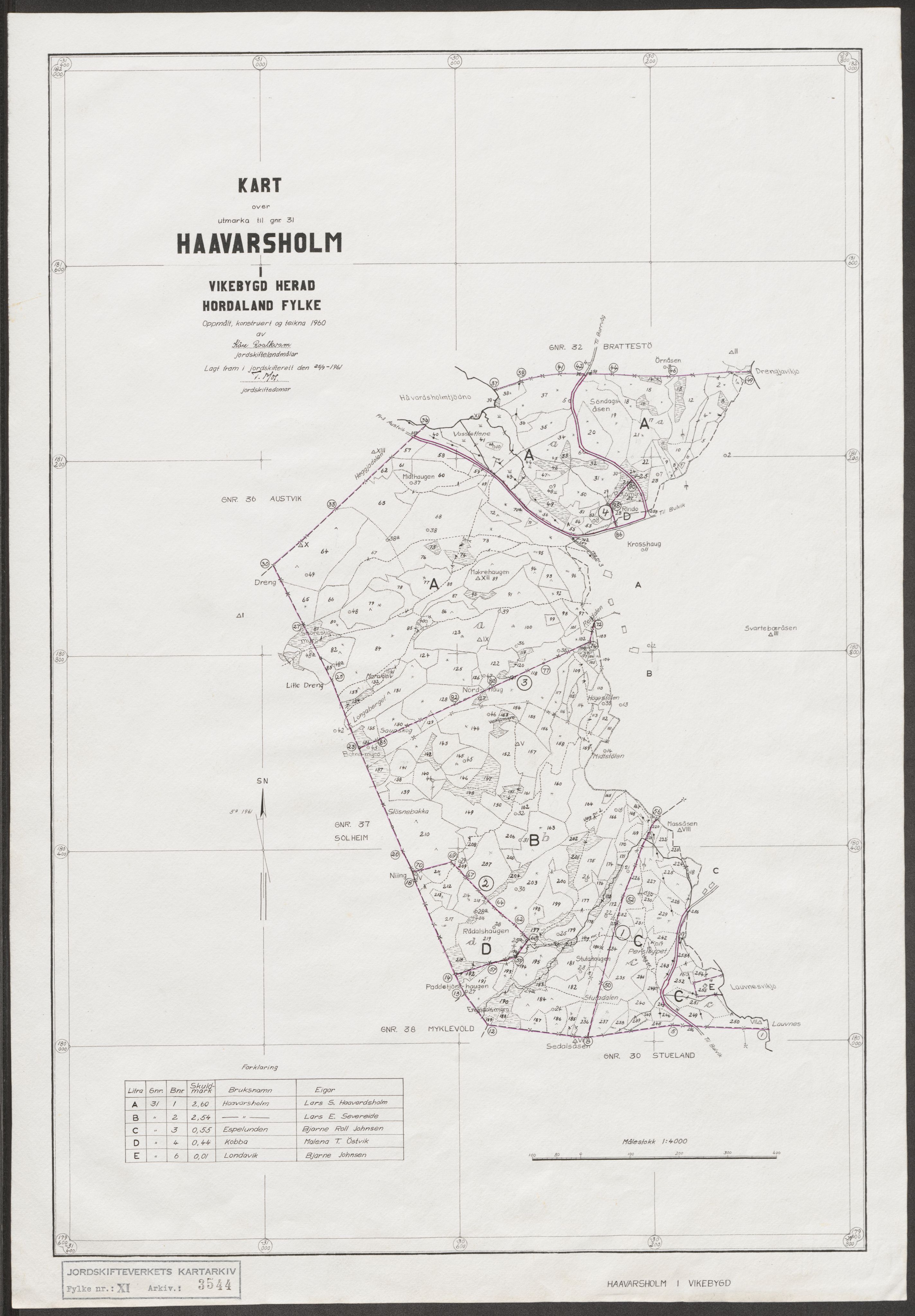 Jordskifteverkets kartarkiv, RA/S-3929/T, 1859-1988, p. 4050