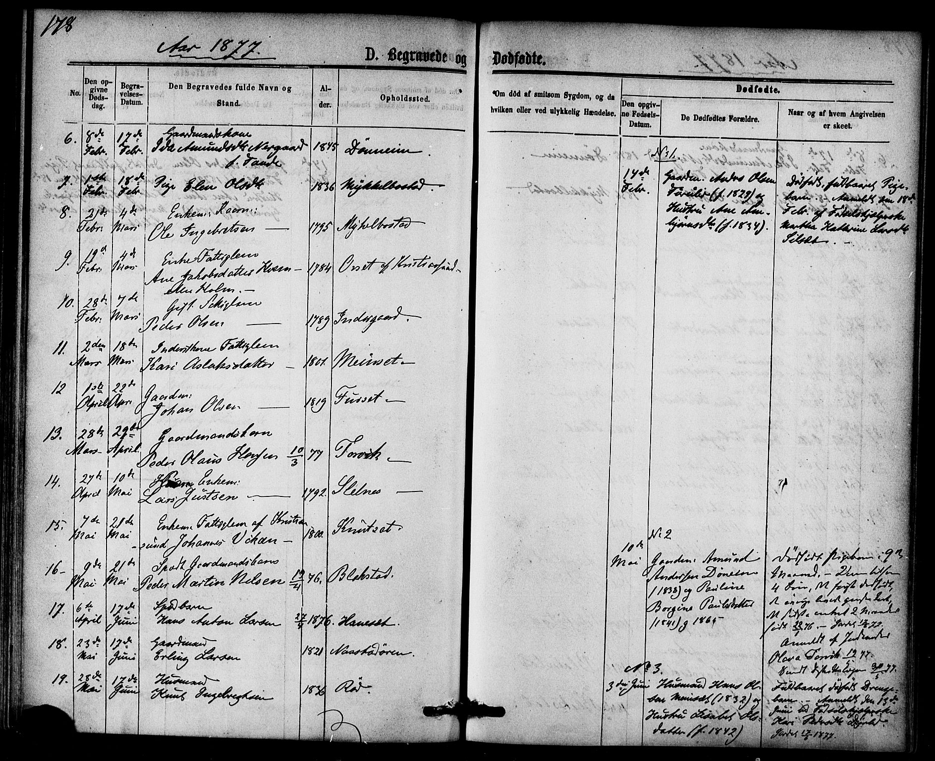 Ministerialprotokoller, klokkerbøker og fødselsregistre - Møre og Romsdal, AV/SAT-A-1454/584/L0966: Parish register (official) no. 584A06, 1869-1878, p. 178