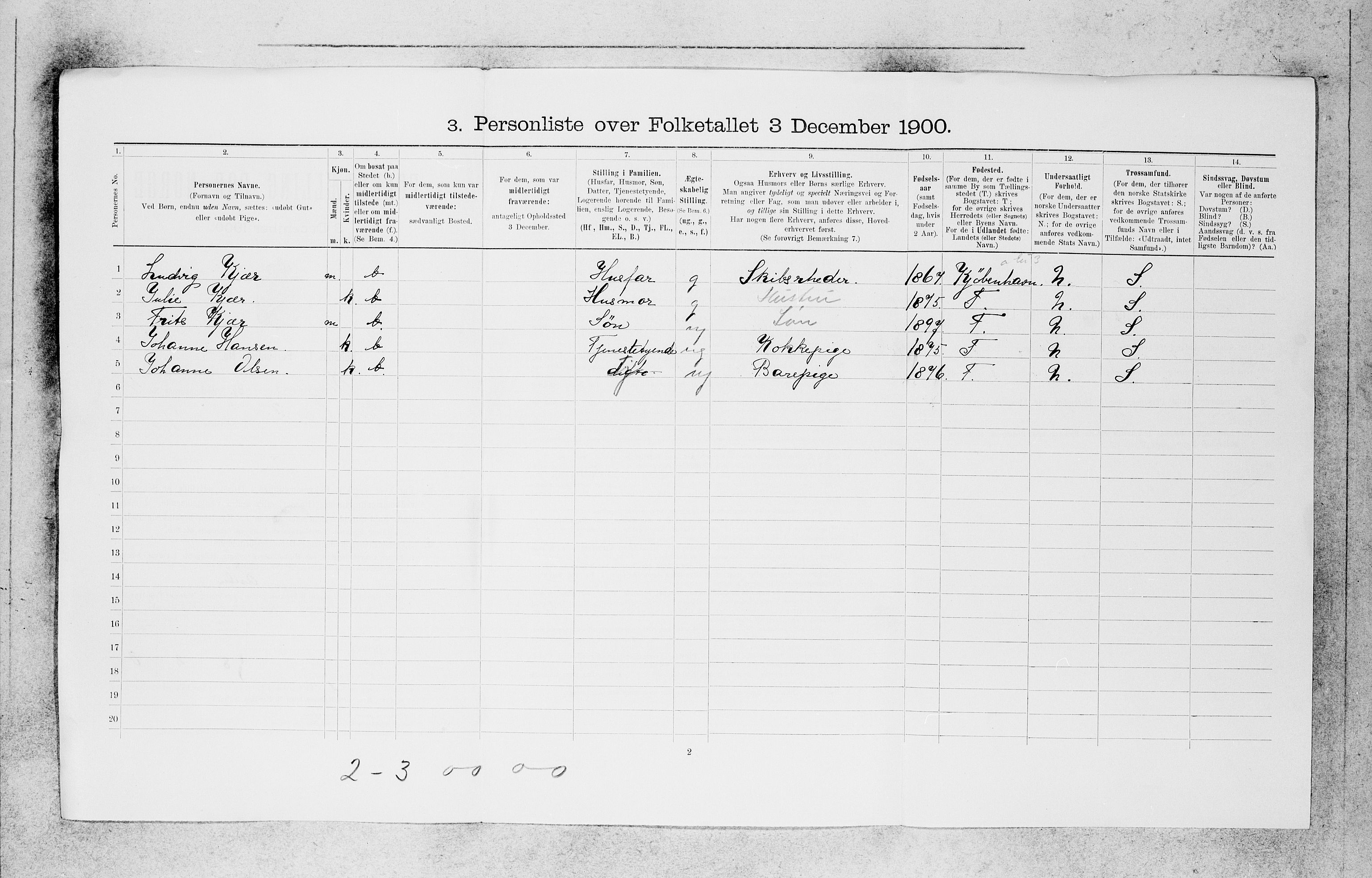 SAB, 1900 census for Bergen, 1900, p. 29755