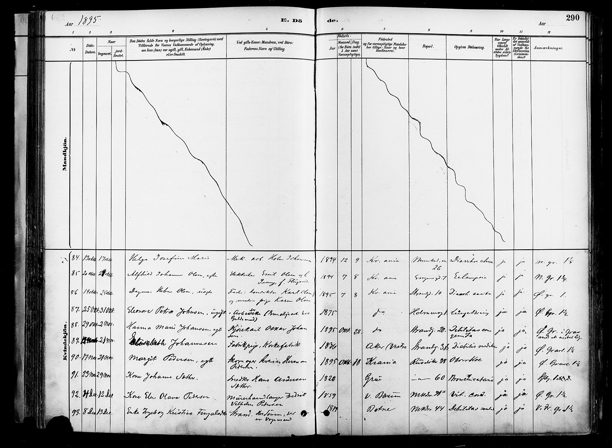 Johannes prestekontor Kirkebøker, AV/SAO-A-10852/F/Fa/L0004: Parish register (official) no. 4, 1883-1907, p. 290