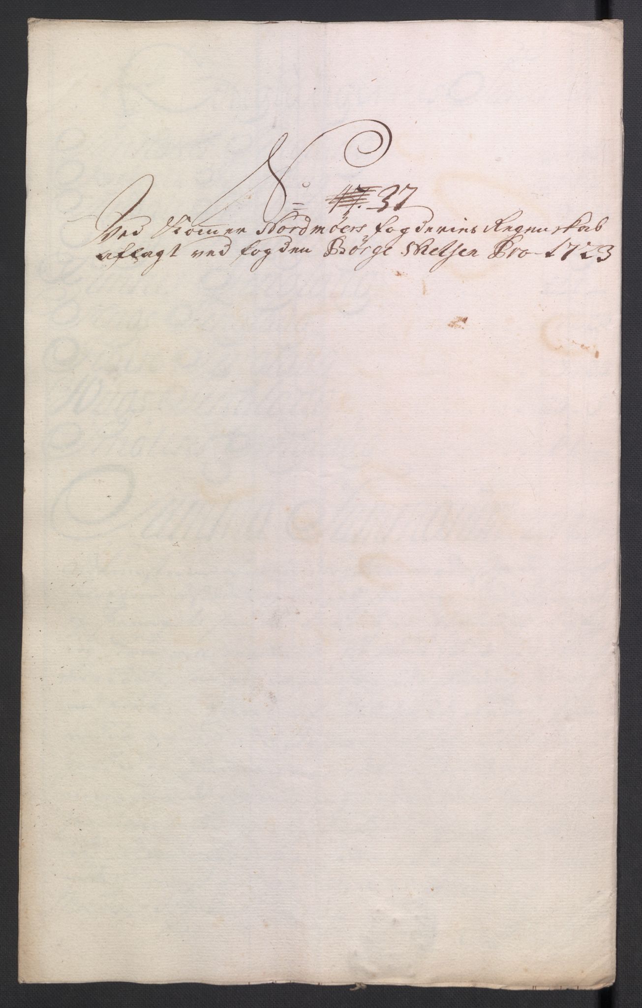 Rentekammeret inntil 1814, Reviderte regnskaper, Fogderegnskap, RA/EA-4092/R56/L3756: Fogderegnskap Nordmøre, 1723, p. 252