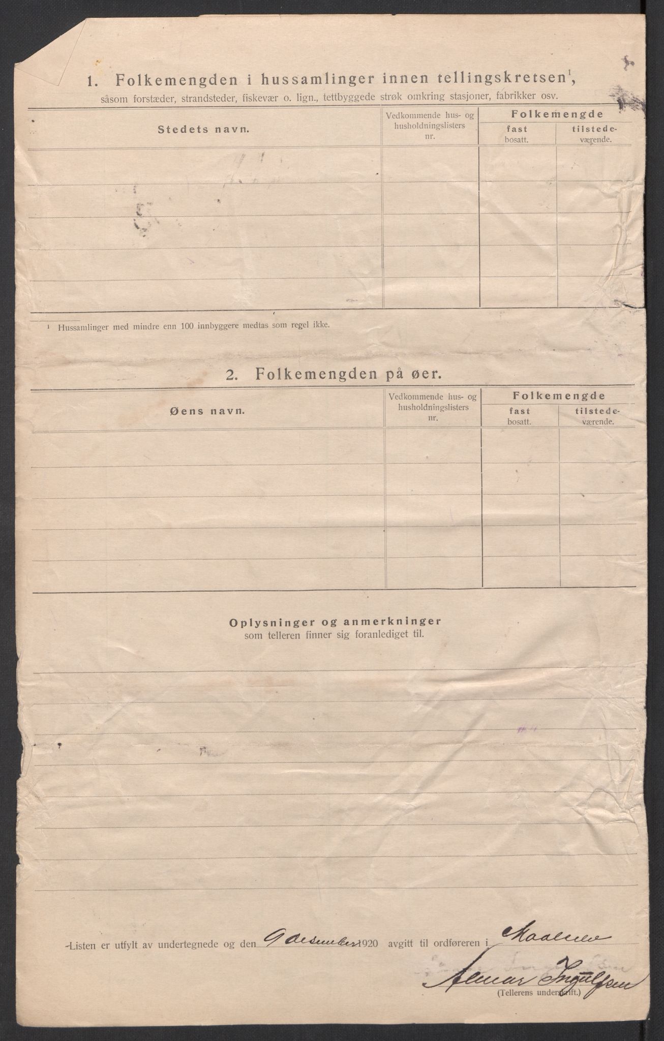 SATØ, 1920 census for Målselv, 1920, p. 11