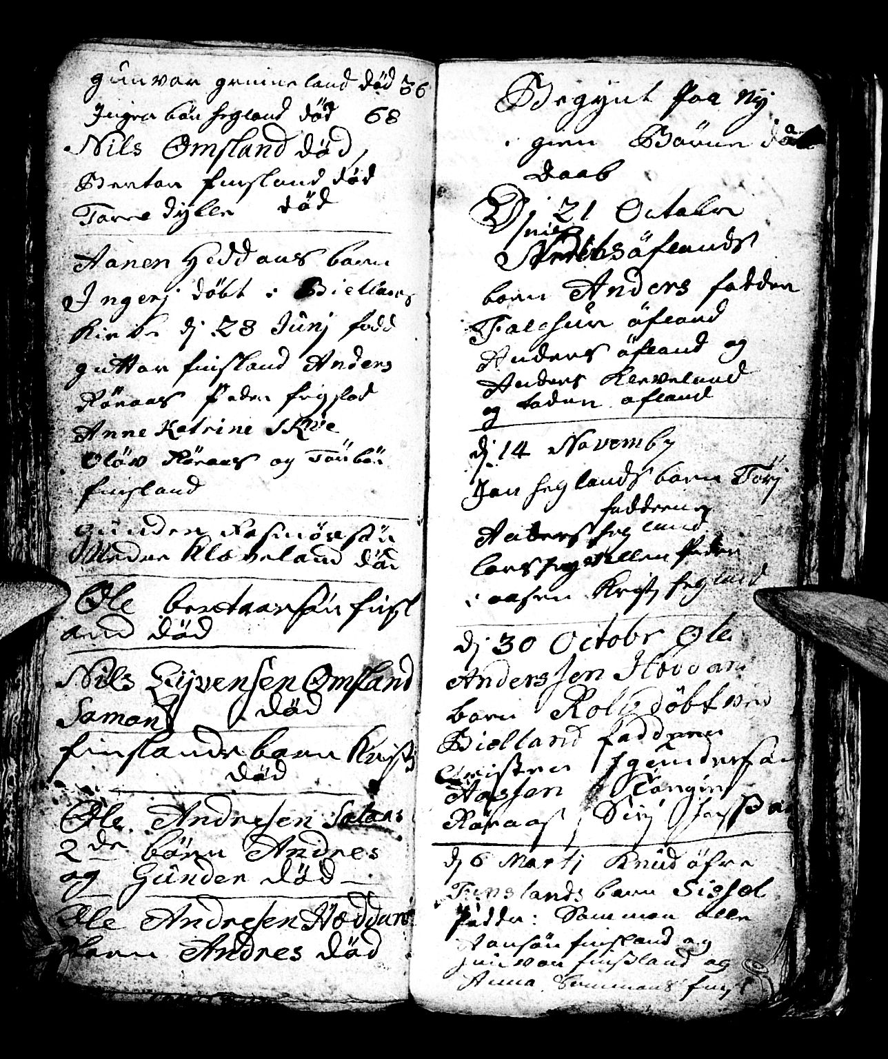 Bjelland sokneprestkontor, AV/SAK-1111-0005/F/Fb/Fbb/L0001: Parish register (copy) no. B 1, 1732-1782, p. 67