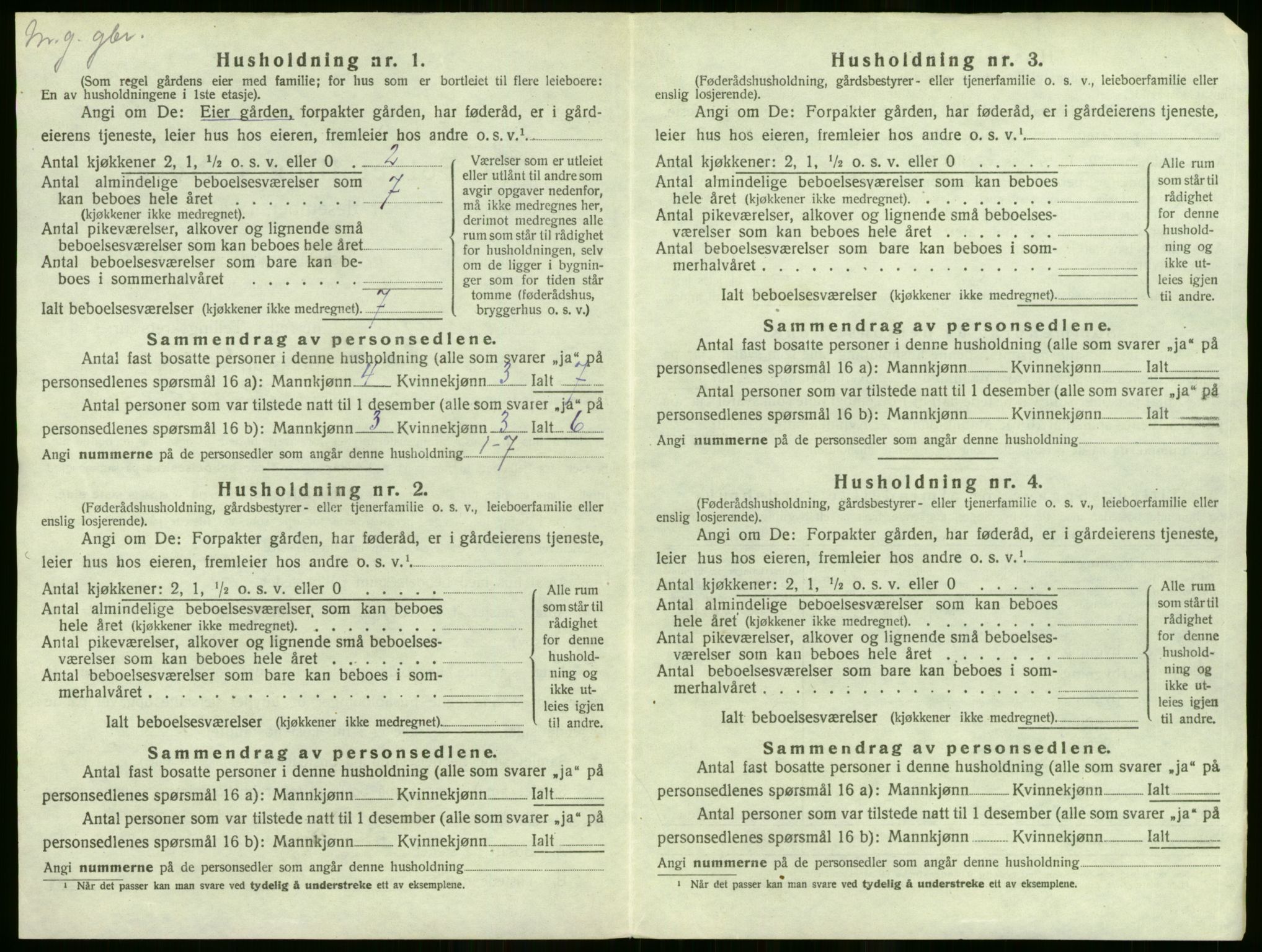 SAO, 1920 census for Sørum, 1920, p. 1120