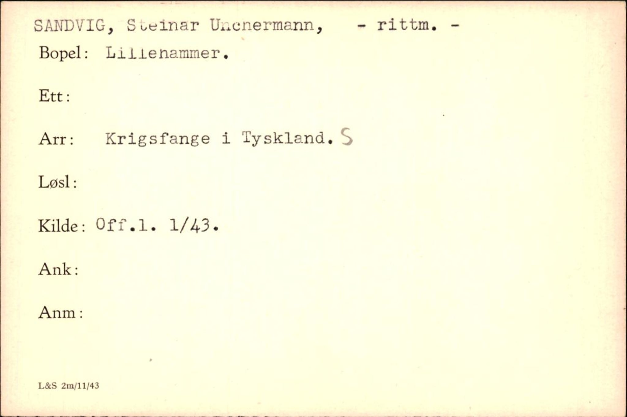 Forsvaret, Forsvarets krigshistoriske avdeling, RA/RAFA-2017/Y/Yf/L0200: II-C-11-2102  -  Norske krigsfanger i Tyskland, 1940-1945, p. 892