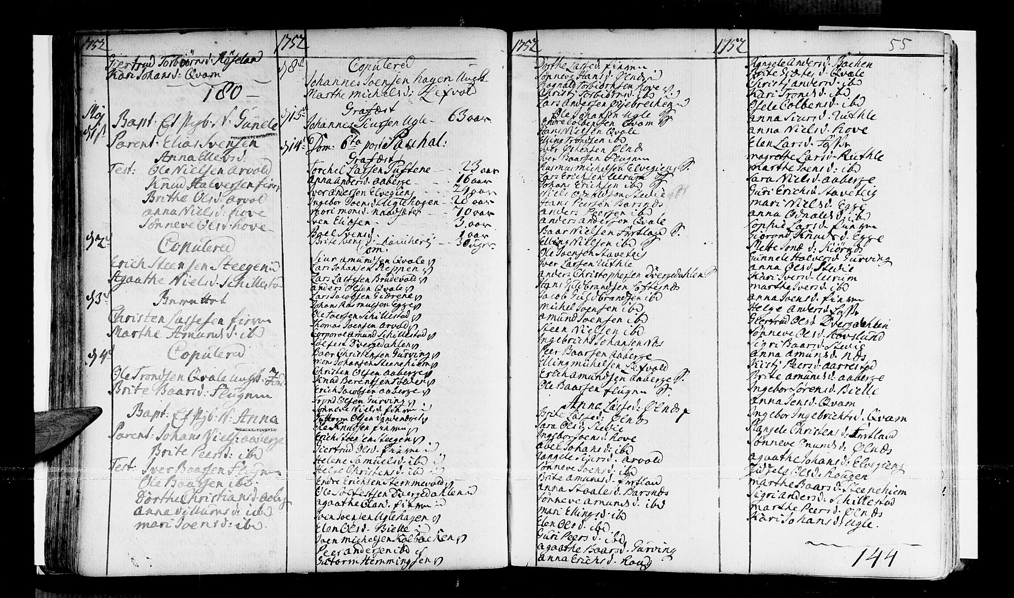 Sogndal sokneprestembete, AV/SAB-A-81301/H/Haa/Haaa/L0003: Parish register (official) no. A 3, 1747-1768, p. 55