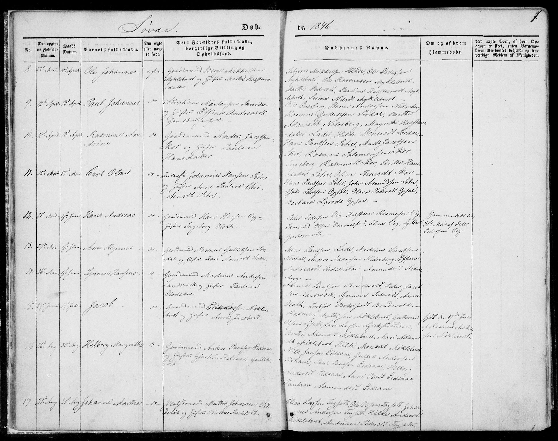 Ministerialprotokoller, klokkerbøker og fødselsregistre - Møre og Romsdal, AV/SAT-A-1454/502/L0023: Parish register (official) no. 502A01, 1844-1873, p. 7