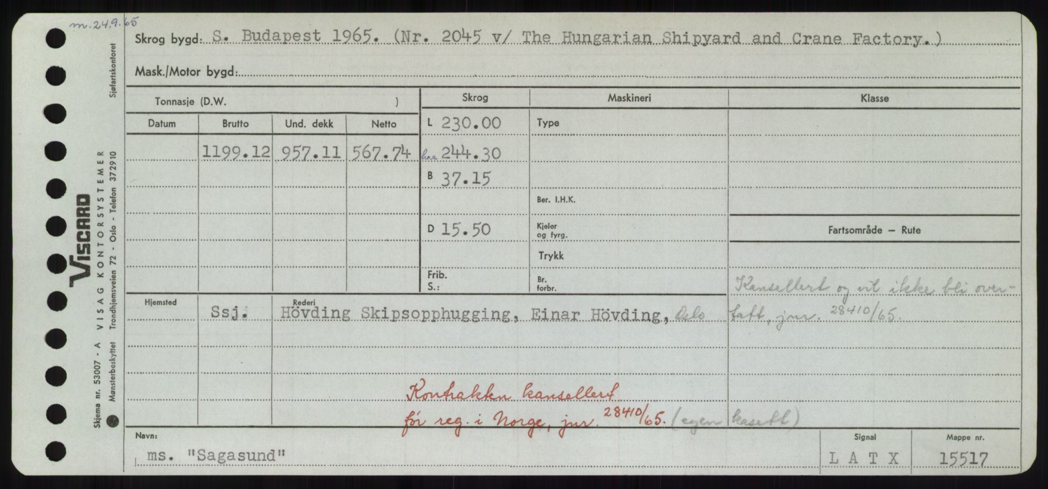 Sjøfartsdirektoratet med forløpere, Skipsmålingen, AV/RA-S-1627/H/Hd/L0031: Fartøy, Rju-Sam, p. 563