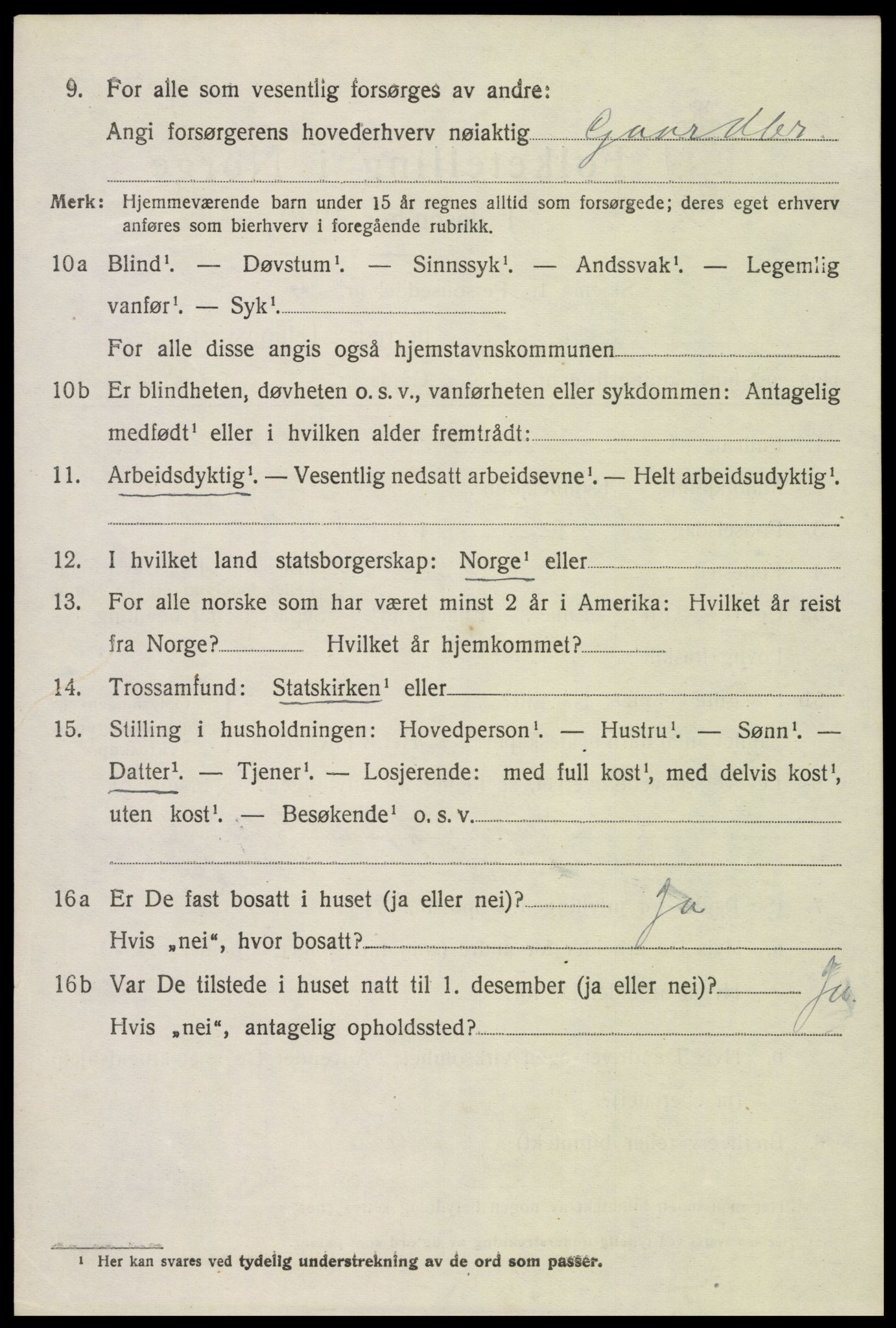 SAKO, 1920 census for Gjerpen, 1920, p. 7183