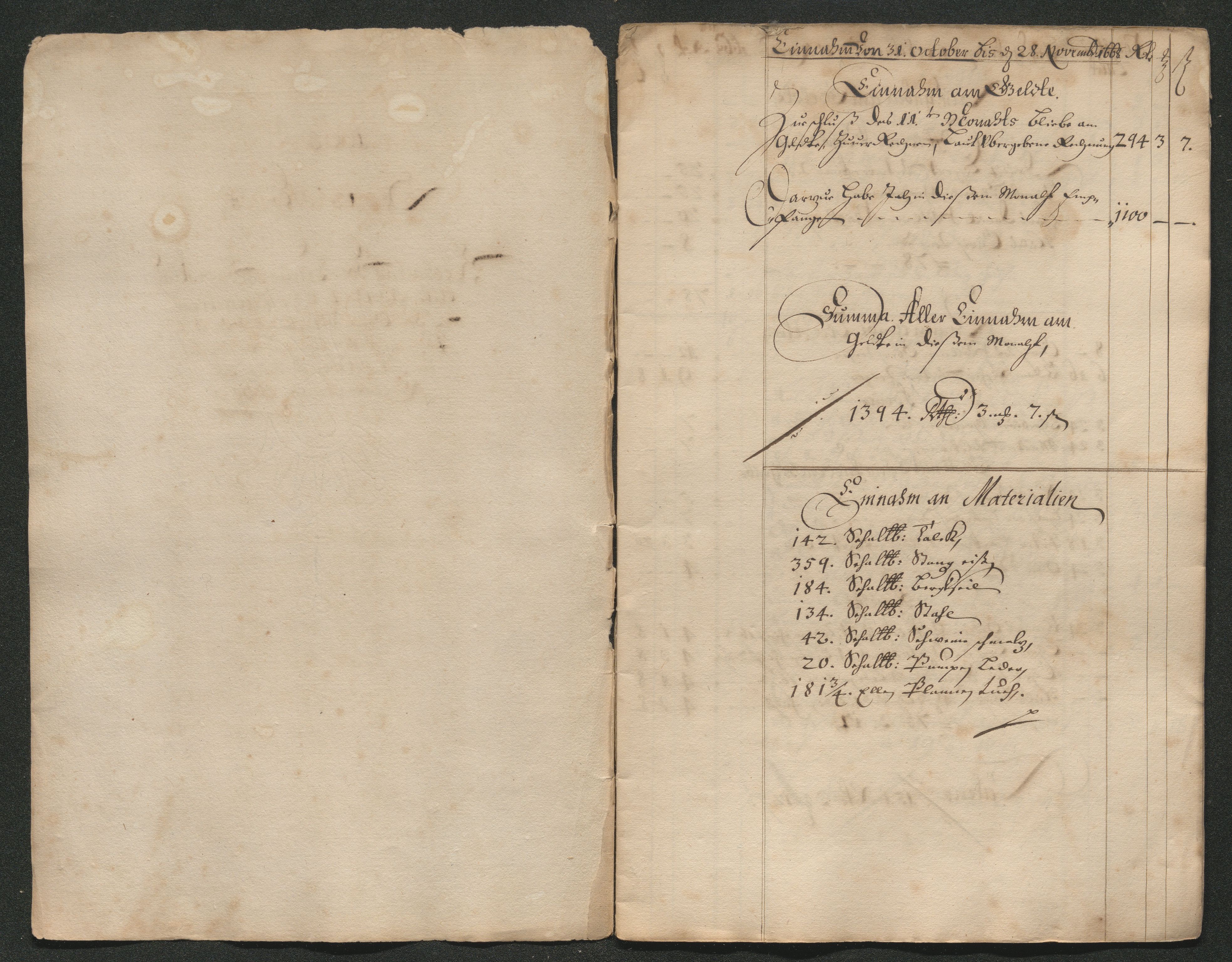 Kongsberg Sølvverk 1623-1816, AV/SAKO-EA-3135/001/D/Dc/Dcd/L0041: Utgiftsregnskap for gruver m.m. , 1668, p. 316