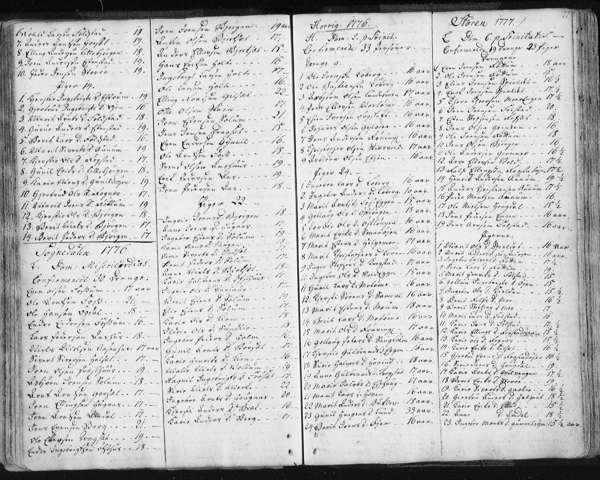Ministerialprotokoller, klokkerbøker og fødselsregistre - Sør-Trøndelag, SAT/A-1456/687/L0991: Parish register (official) no. 687A02, 1747-1790, p. 177