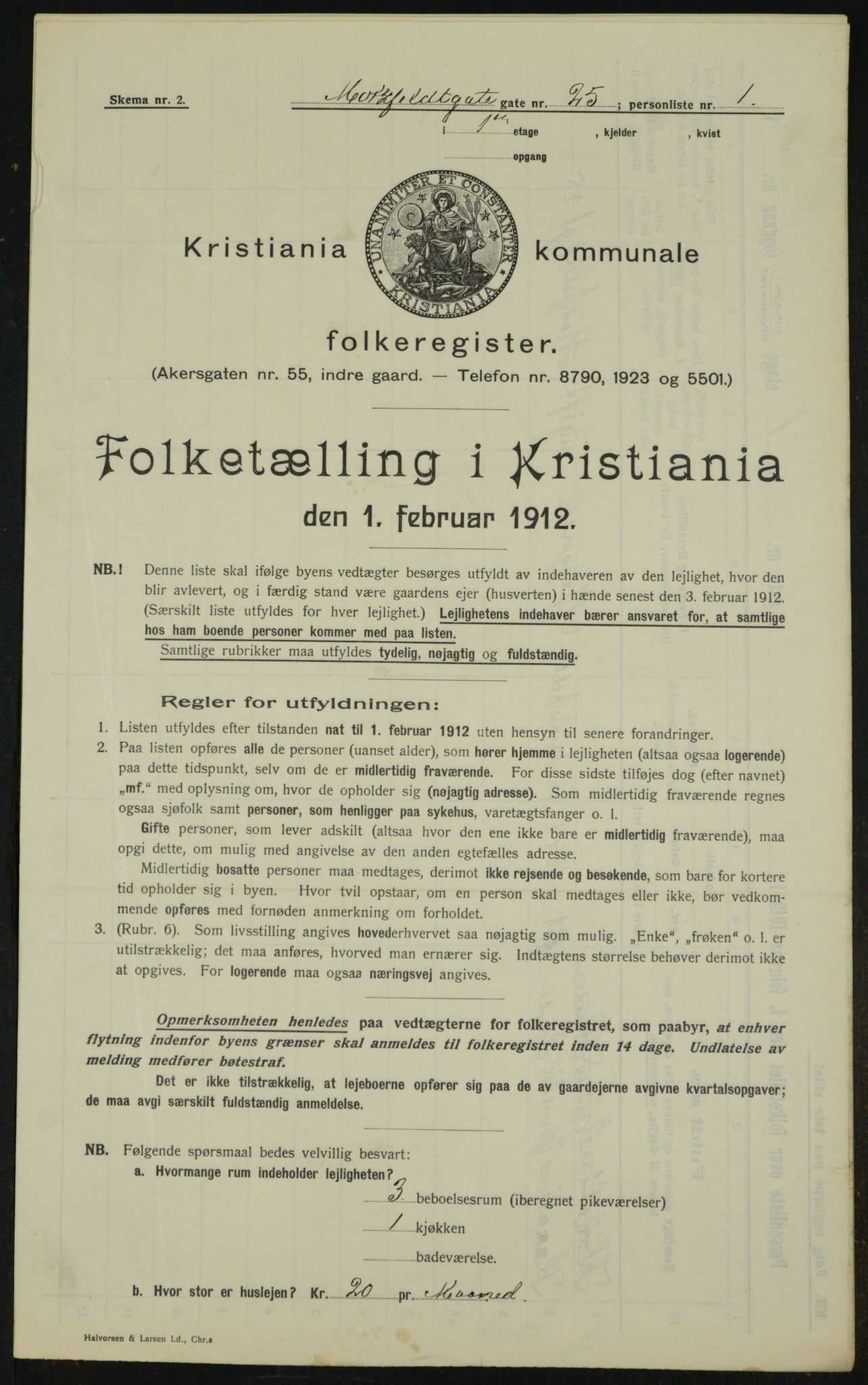 OBA, Municipal Census 1912 for Kristiania, 1912, p. 66879