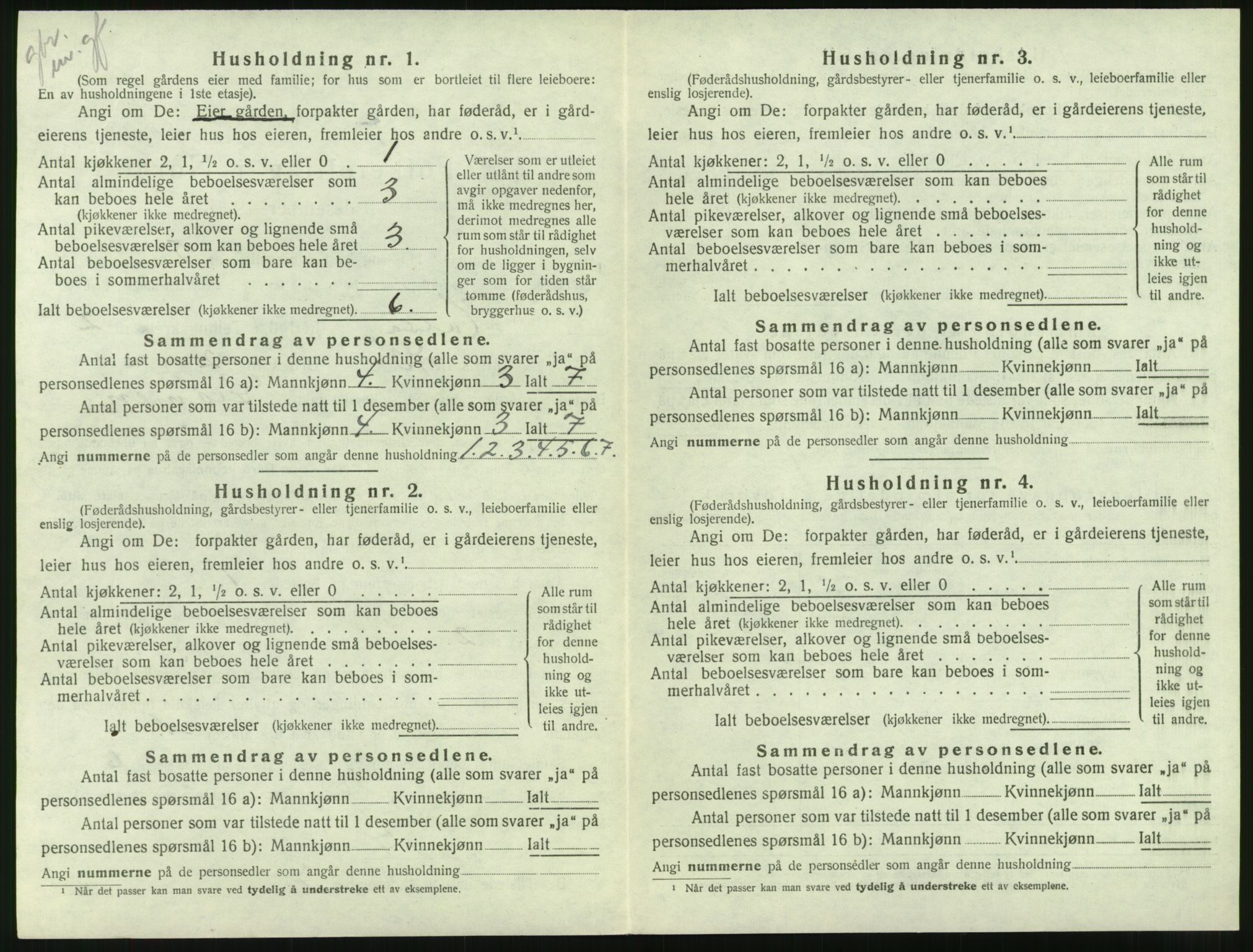 SAT, 1920 census for Halsa, 1920, p. 115