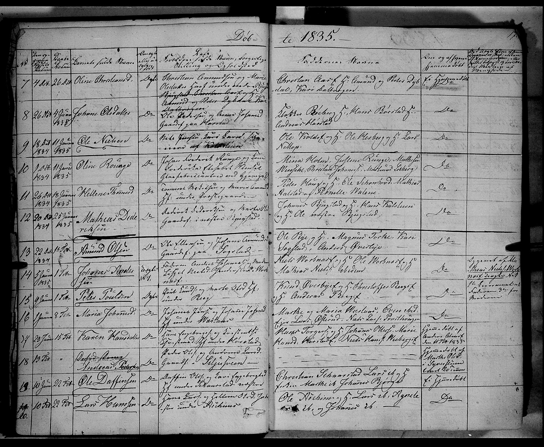 Vardal prestekontor, SAH/PREST-100/H/Ha/Haa/L0005: Parish register (official) no. 5, 1831-1853, p. 17