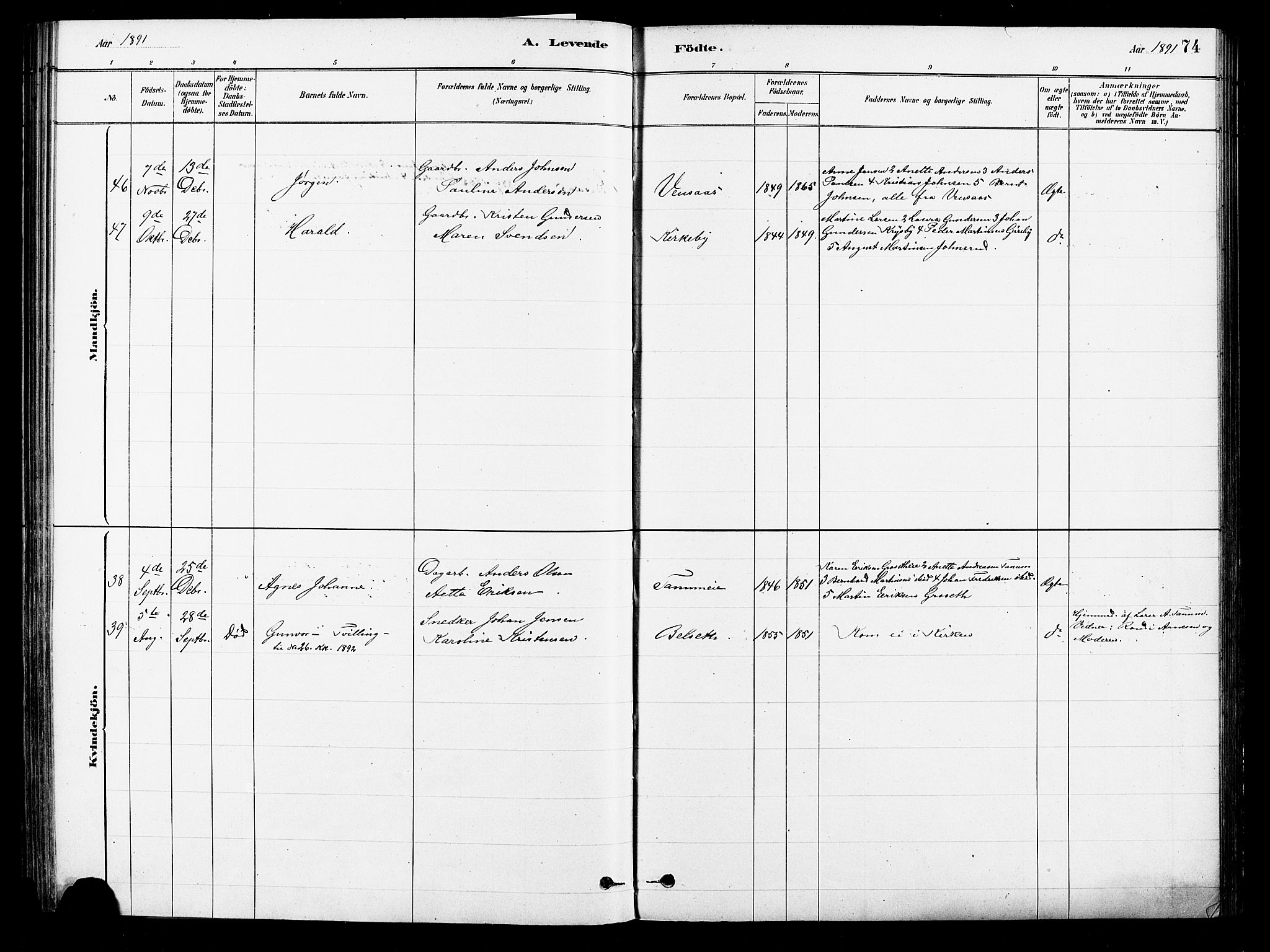 Asker prestekontor Kirkebøker, SAO/A-10256a/F/Fb/L0001: Parish register (official) no. II 1, 1879-1895, p. 74