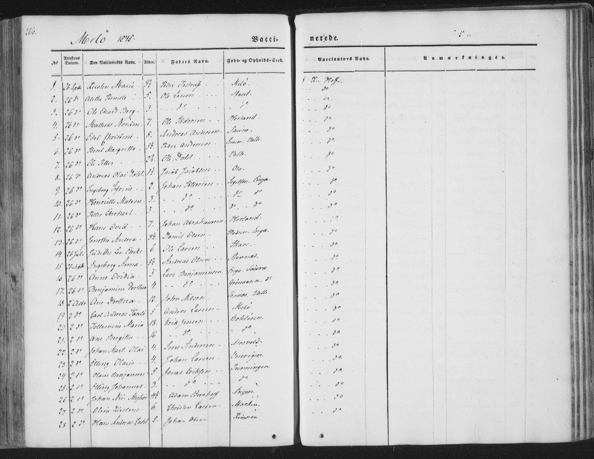 Ministerialprotokoller, klokkerbøker og fødselsregistre - Nordland, AV/SAT-A-1459/841/L0604: Parish register (official) no. 841A09 /2, 1845-1862, p. 266