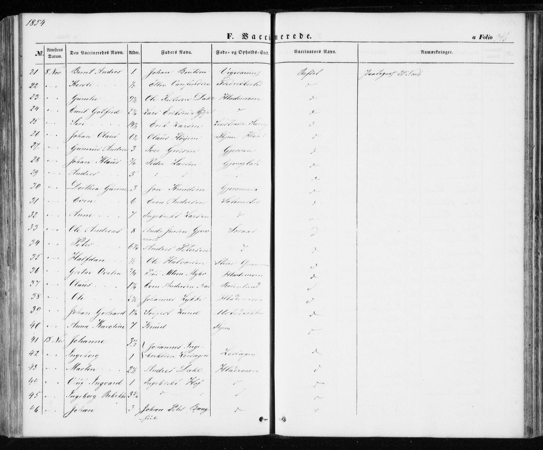 Ministerialprotokoller, klokkerbøker og fødselsregistre - Sør-Trøndelag, SAT/A-1456/606/L0291: Parish register (official) no. 606A06, 1848-1856, p. 346