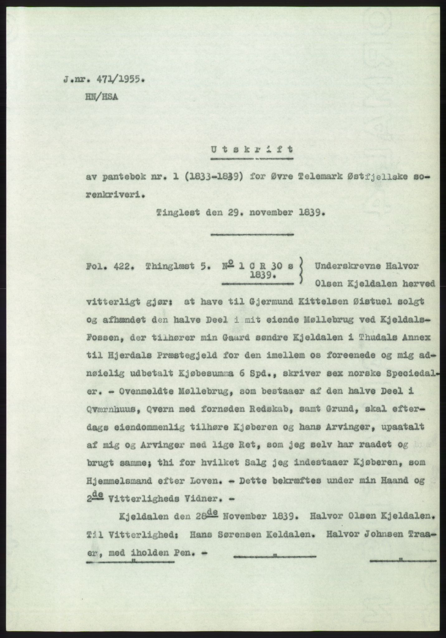 Statsarkivet i Kongsberg, SAKO/A-0001, 1955, p. 268
