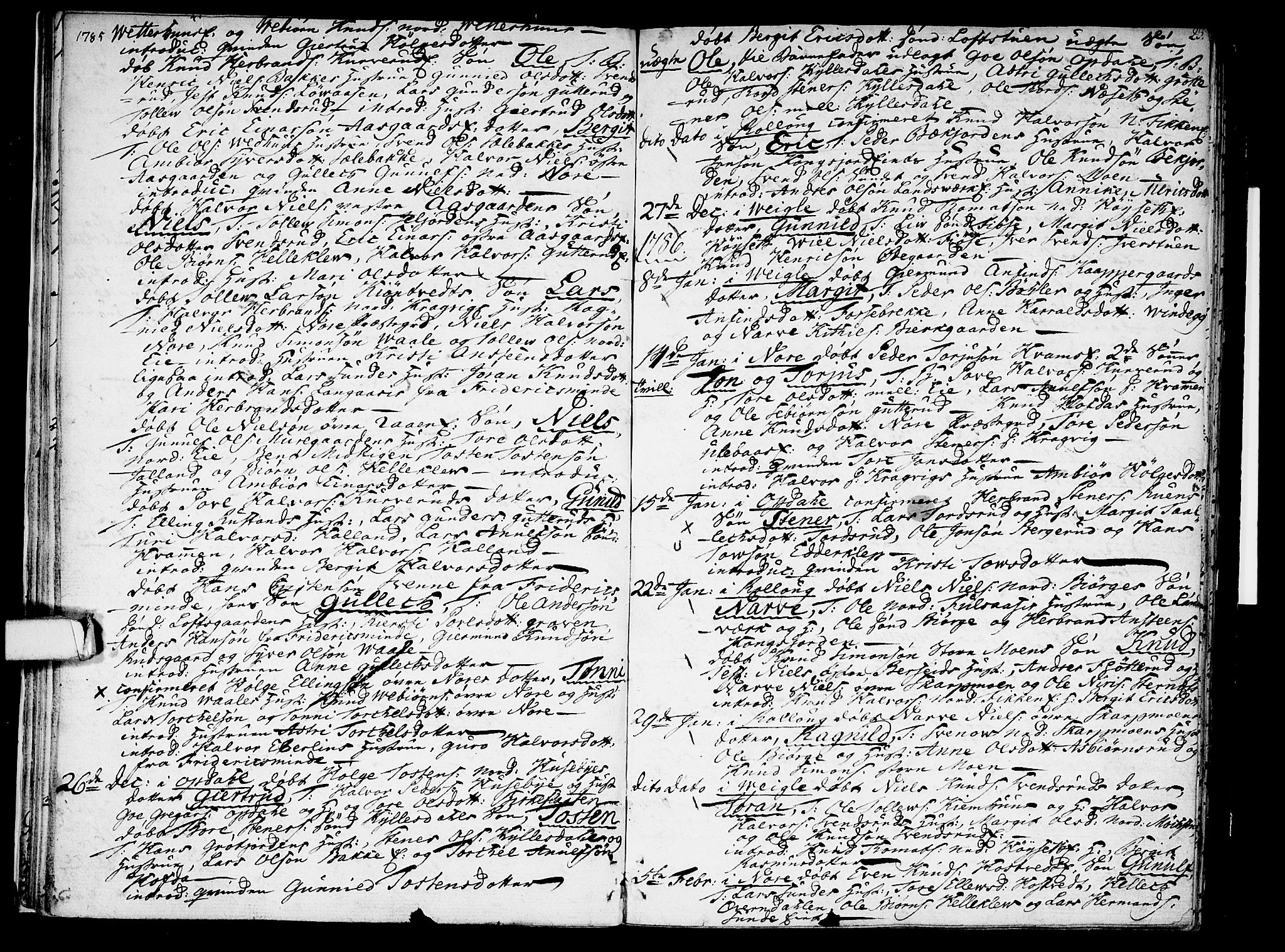 Rollag kirkebøker, SAKO/A-240/F/Fa/L0004: Parish register (official) no. I 4, 1778-1792, p. 23