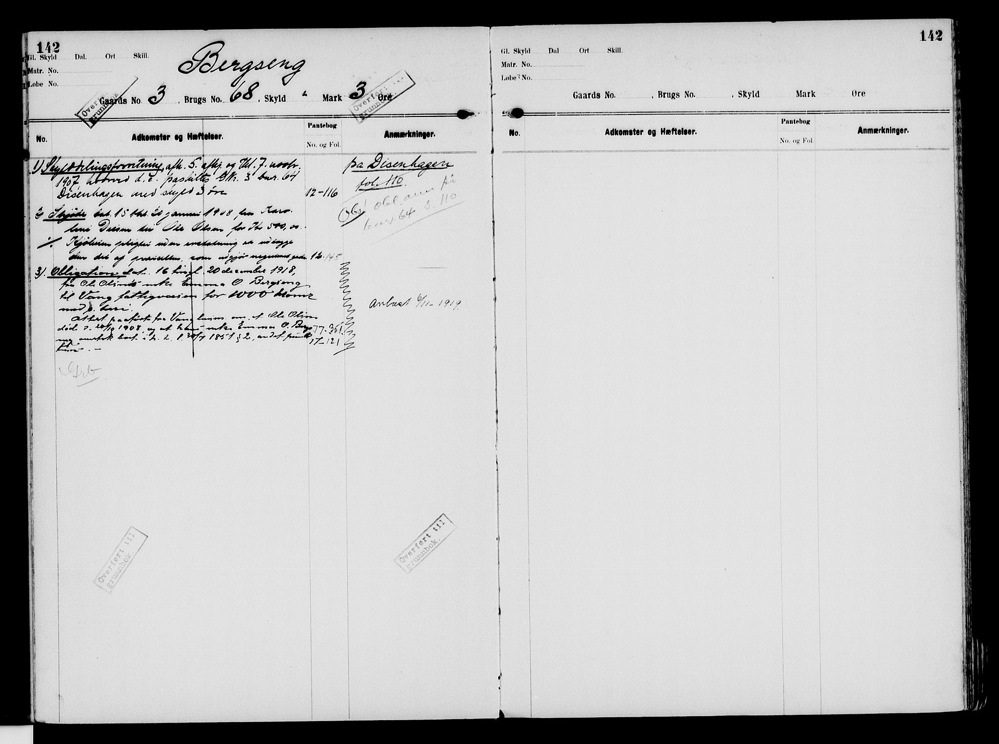 Nord-Hedmark sorenskriveri, AV/SAH-TING-012/H/Ha/Had/Hade/L0003: Mortgage register no. 4.3, 1899-1940, p. 142