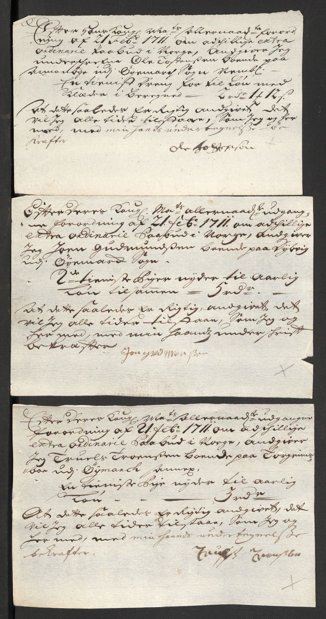 Rentekammeret inntil 1814, Reviderte regnskaper, Fogderegnskap, AV/RA-EA-4092/R01/L0020: Fogderegnskap Idd og Marker, 1711, p. 643