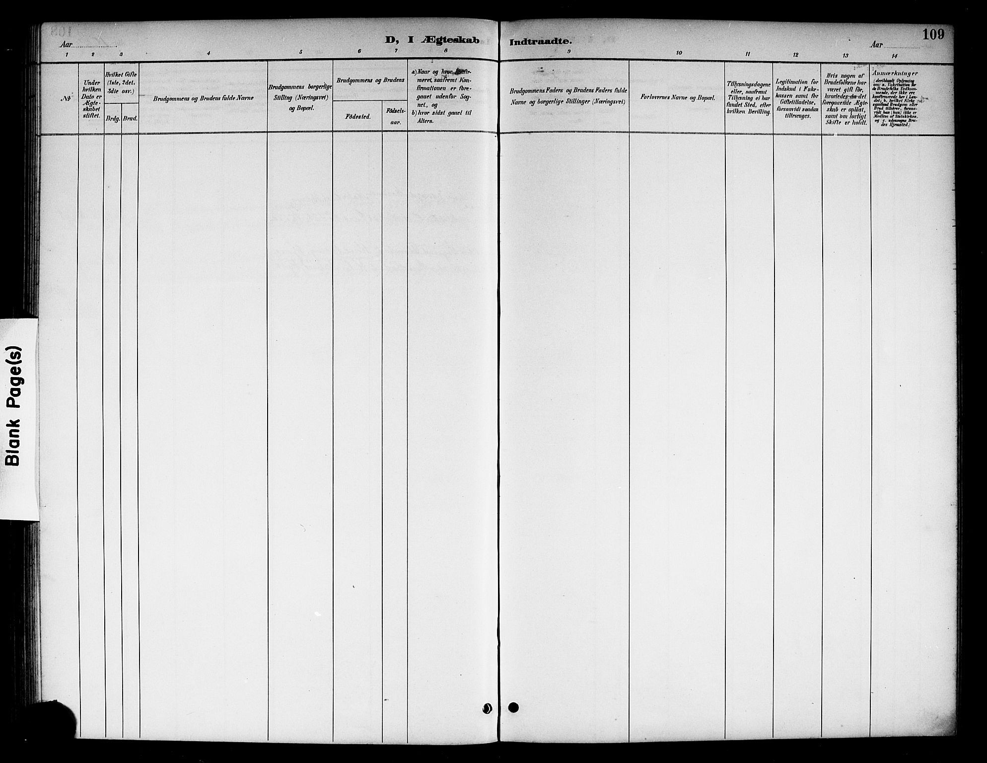 Brunlanes kirkebøker, SAKO/A-342/G/Gc/L0002: Parish register (copy) no. III 2, 1891-1922, p. 109
