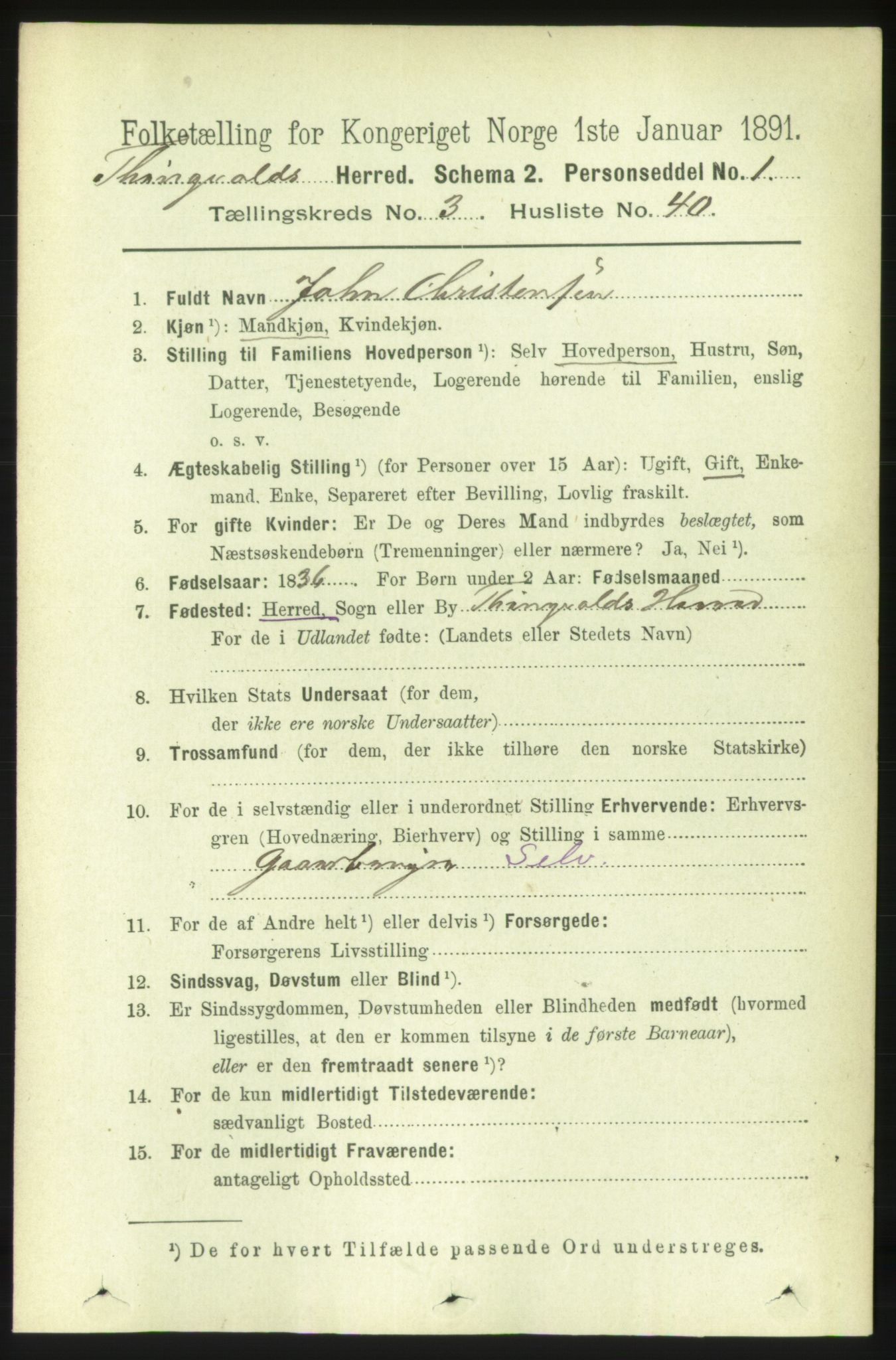 RA, 1891 census for 1560 Tingvoll, 1891, p. 1280