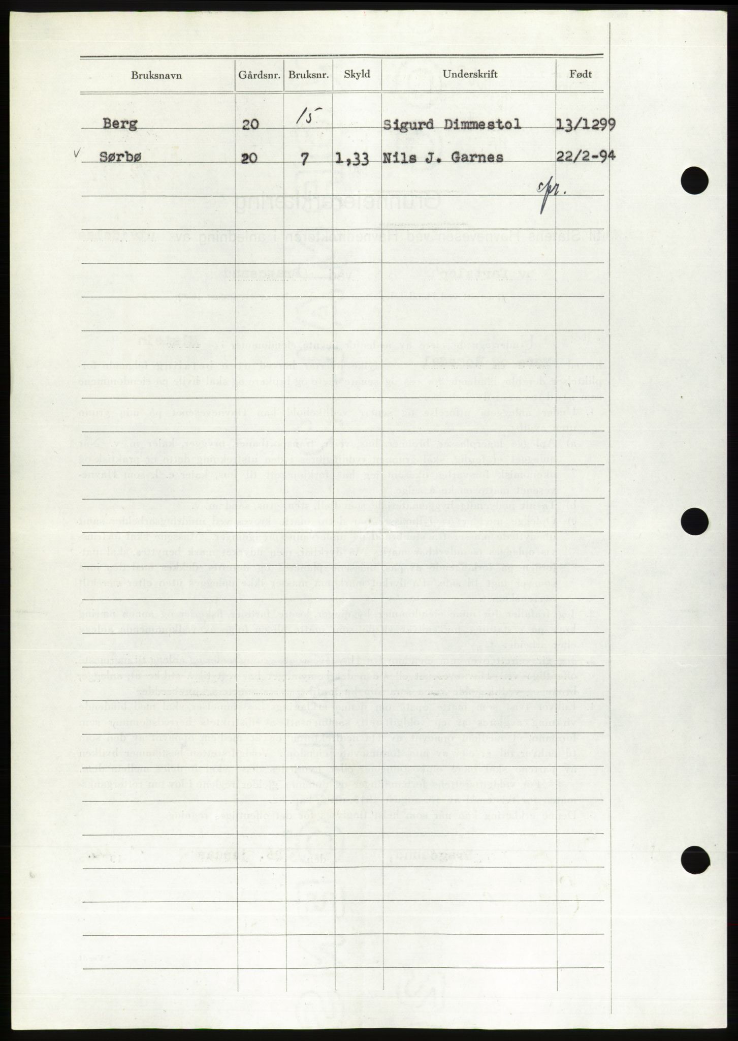 Søre Sunnmøre sorenskriveri, SAT/A-4122/1/2/2C/L0076: Mortgage book no. 2A, 1943-1944, Diary no: : 660/1944
