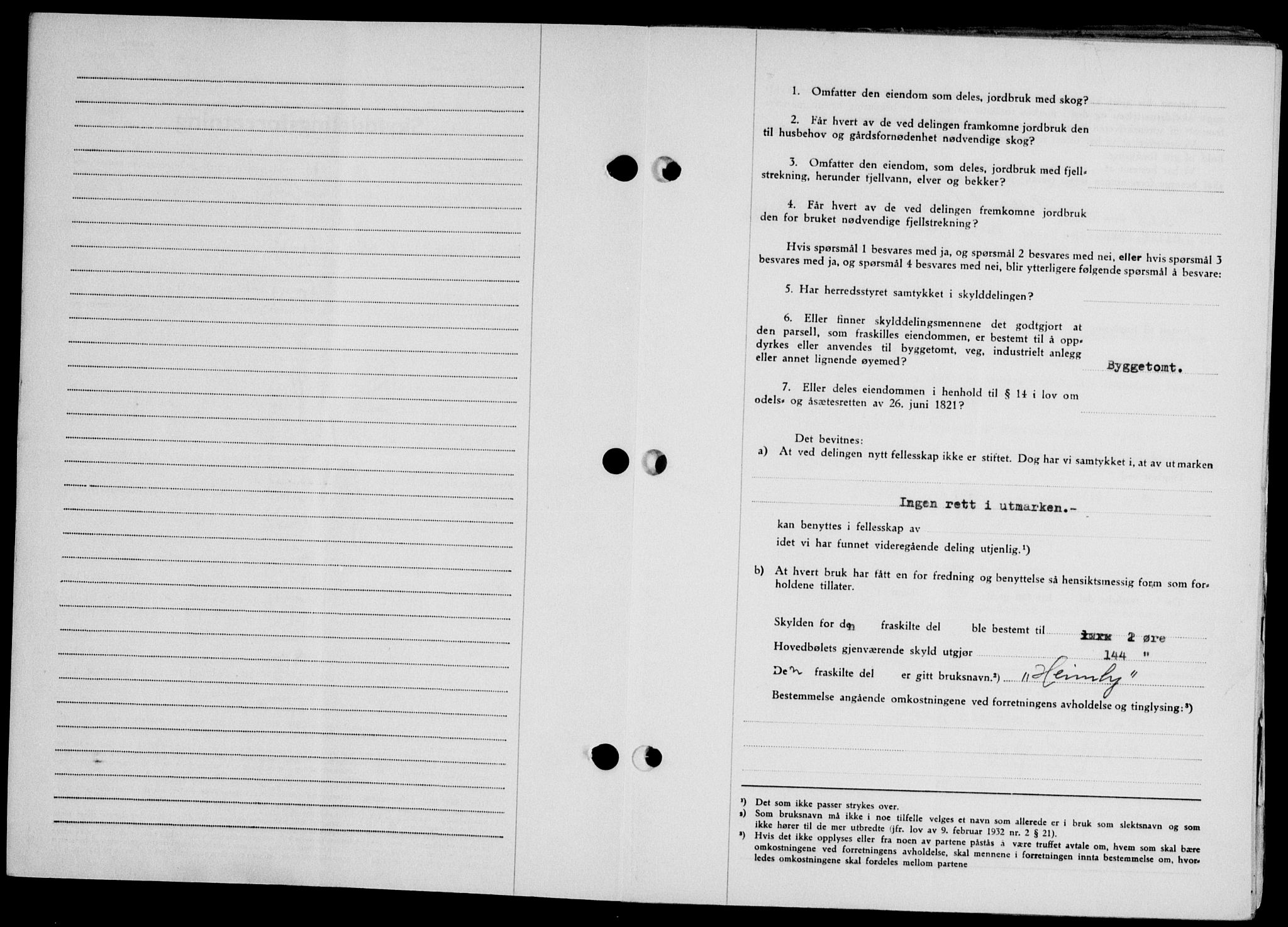 Lofoten sorenskriveri, SAT/A-0017/1/2/2C/L0022a: Mortgage book no. 22a, 1949-1950, Diary no: : 3134/1949
