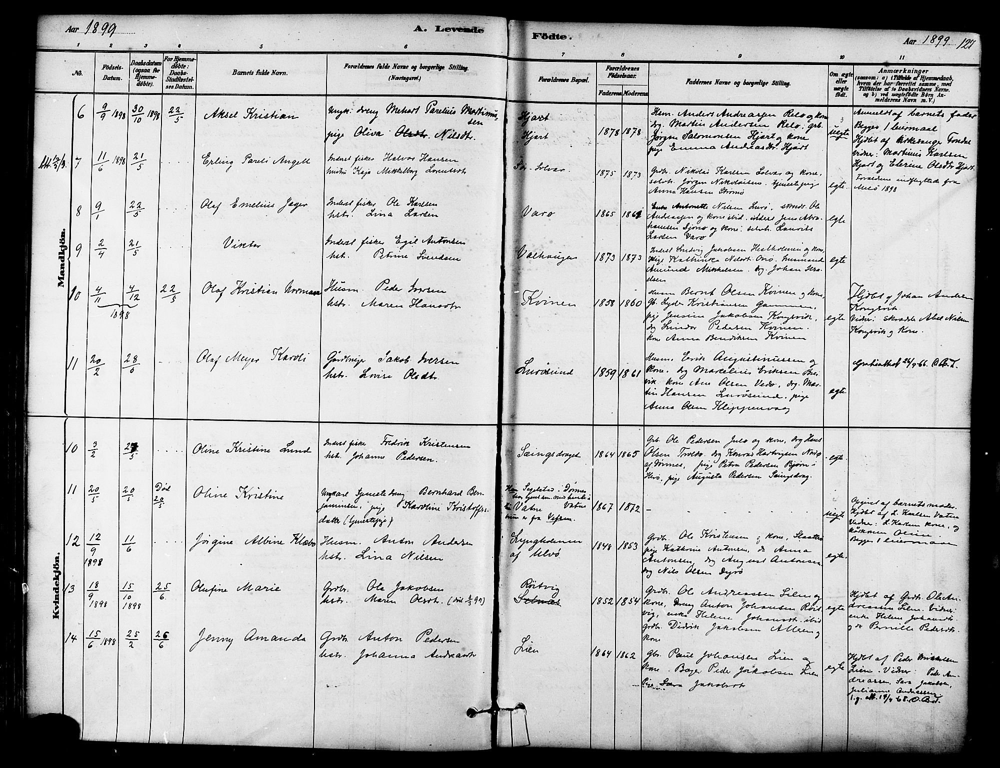 Ministerialprotokoller, klokkerbøker og fødselsregistre - Nordland, AV/SAT-A-1459/839/L0568: Parish register (official) no. 839A05, 1880-1902, p. 127