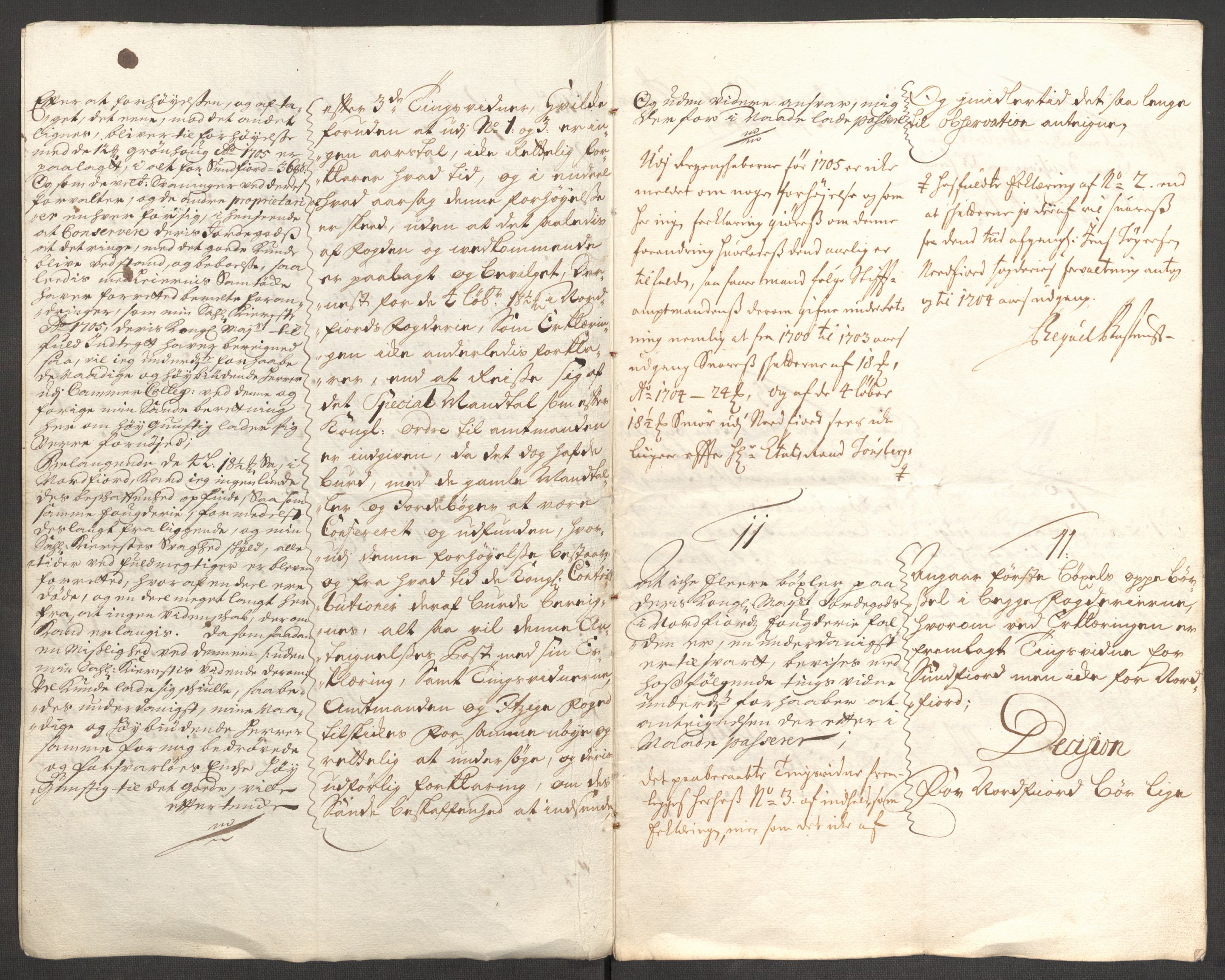 Rentekammeret inntil 1814, Reviderte regnskaper, Fogderegnskap, AV/RA-EA-4092/R53/L3429: Fogderegnskap Sunn- og Nordfjord, 1705, p. 350