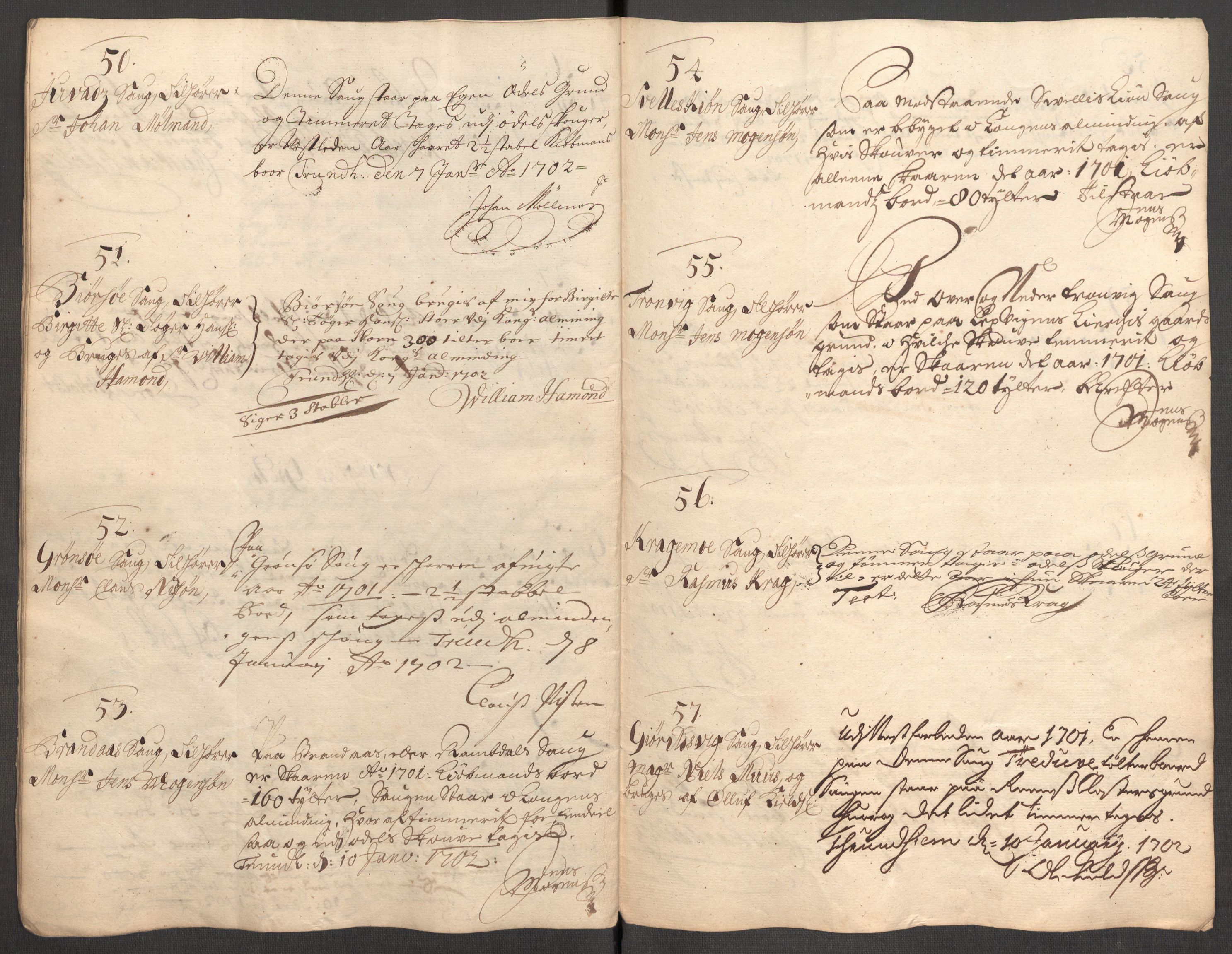 Rentekammeret inntil 1814, Reviderte regnskaper, Fogderegnskap, AV/RA-EA-4092/R62/L4193: Fogderegnskap Stjørdal og Verdal, 1701-1702, p. 96