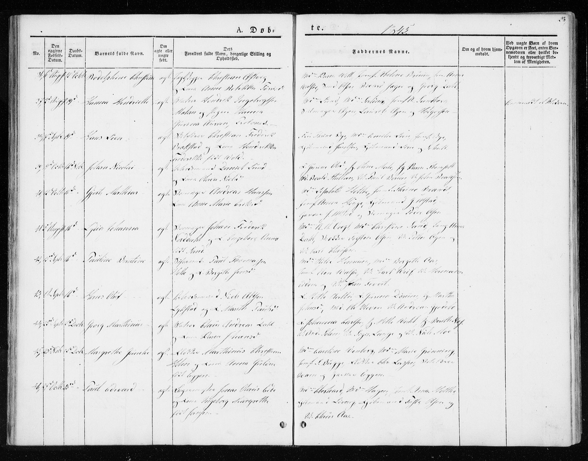Ministerialprotokoller, klokkerbøker og fødselsregistre - Sør-Trøndelag, SAT/A-1456/604/L0183: Parish register (official) no. 604A04, 1841-1850, p. 28