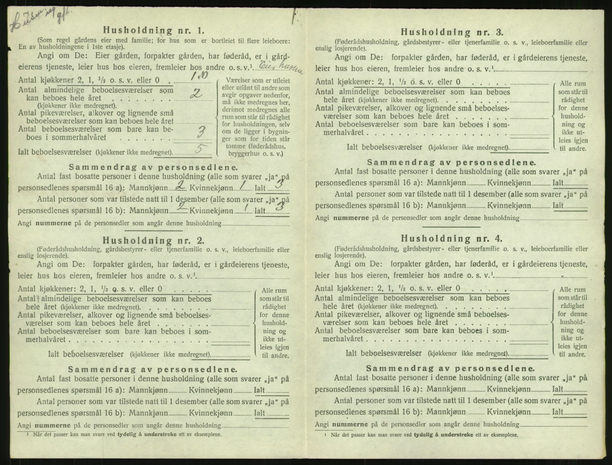 SAT, 1920 census for Rindal, 1920, p. 63